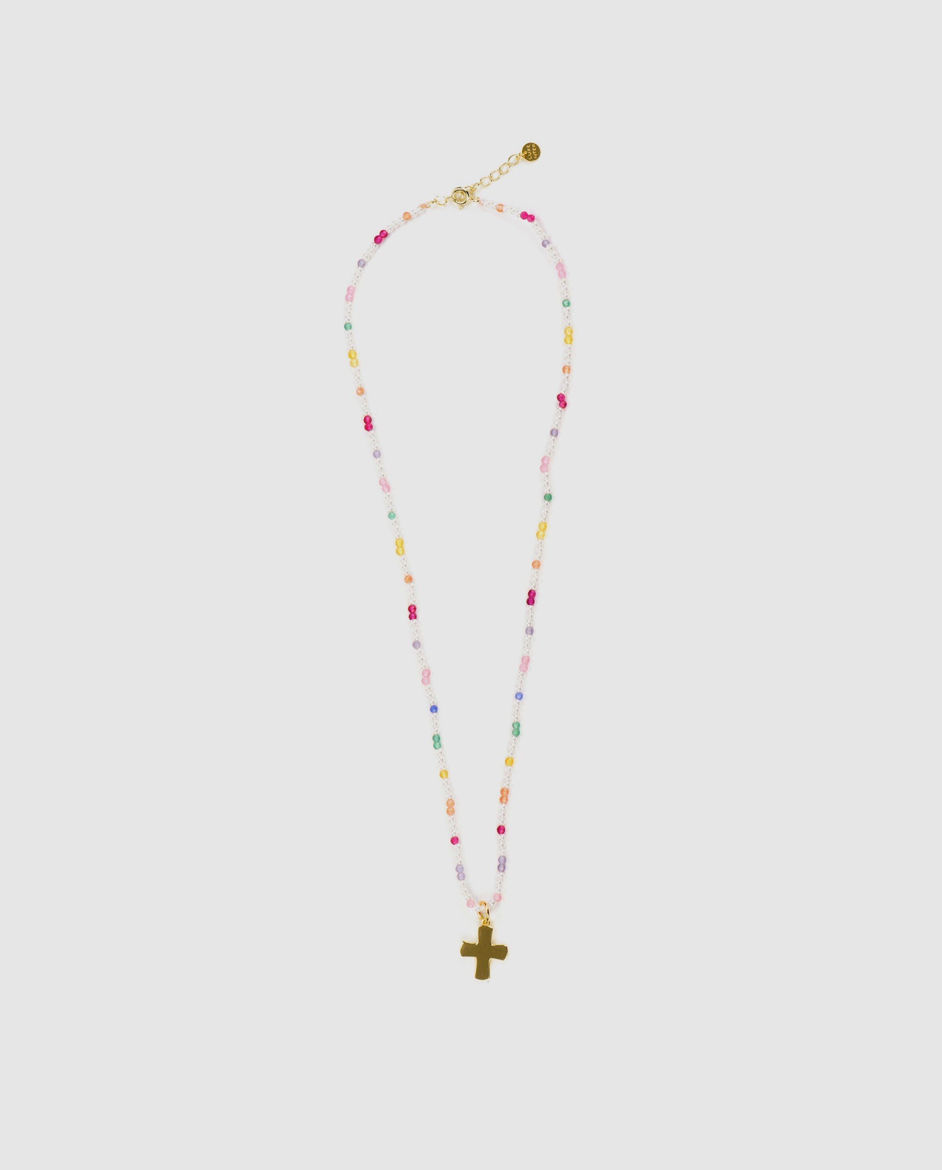 Colar Special Edition de Prata de Lei 925 com Acabamento em Ouro de 18 Quilates e Zirconita Multicolor Multicolor-2