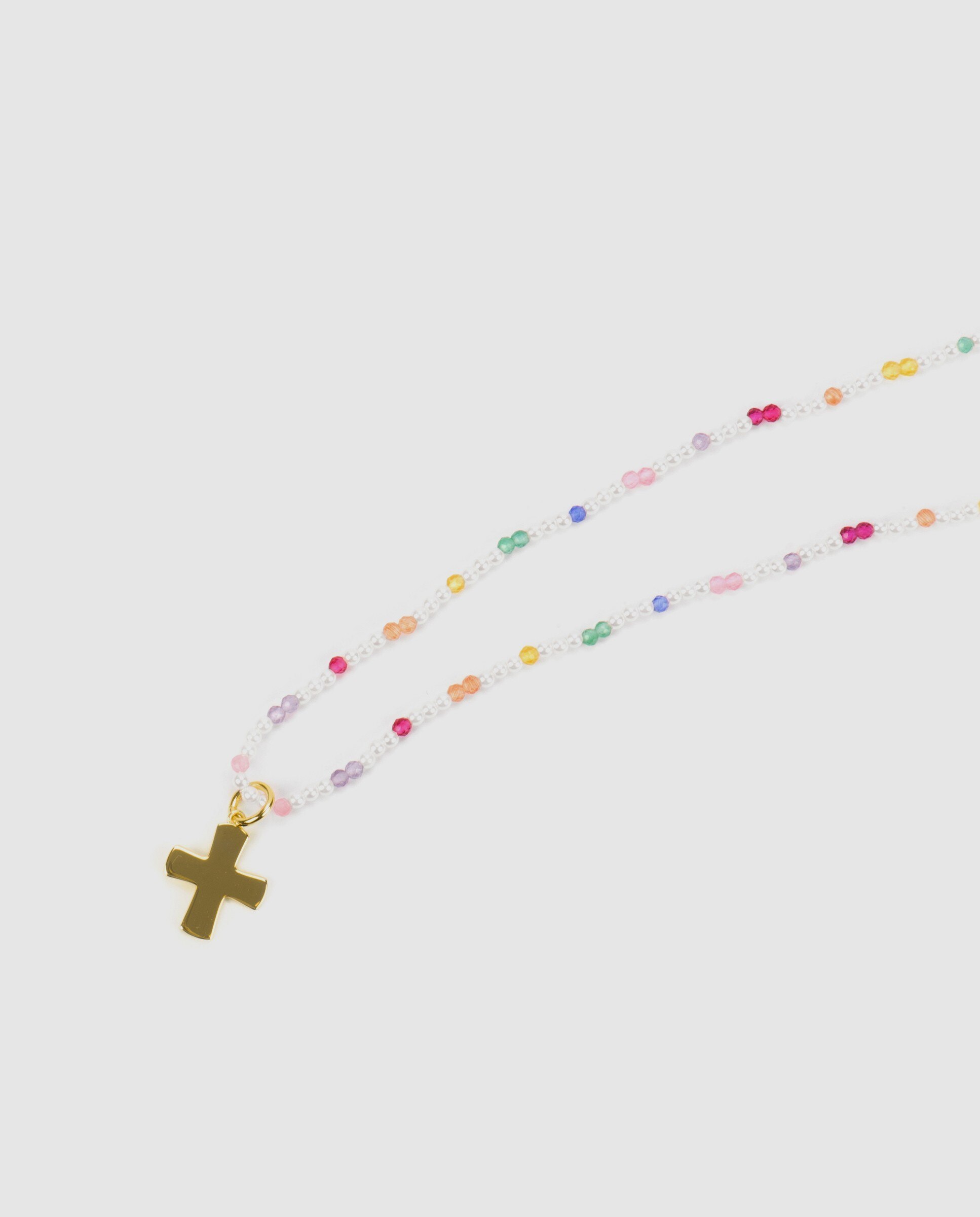 Colar Special Edition de Prata de Lei 925 com Acabamento em Ouro de 18 Quilates e Zirconita Multicolor Multicolor-3