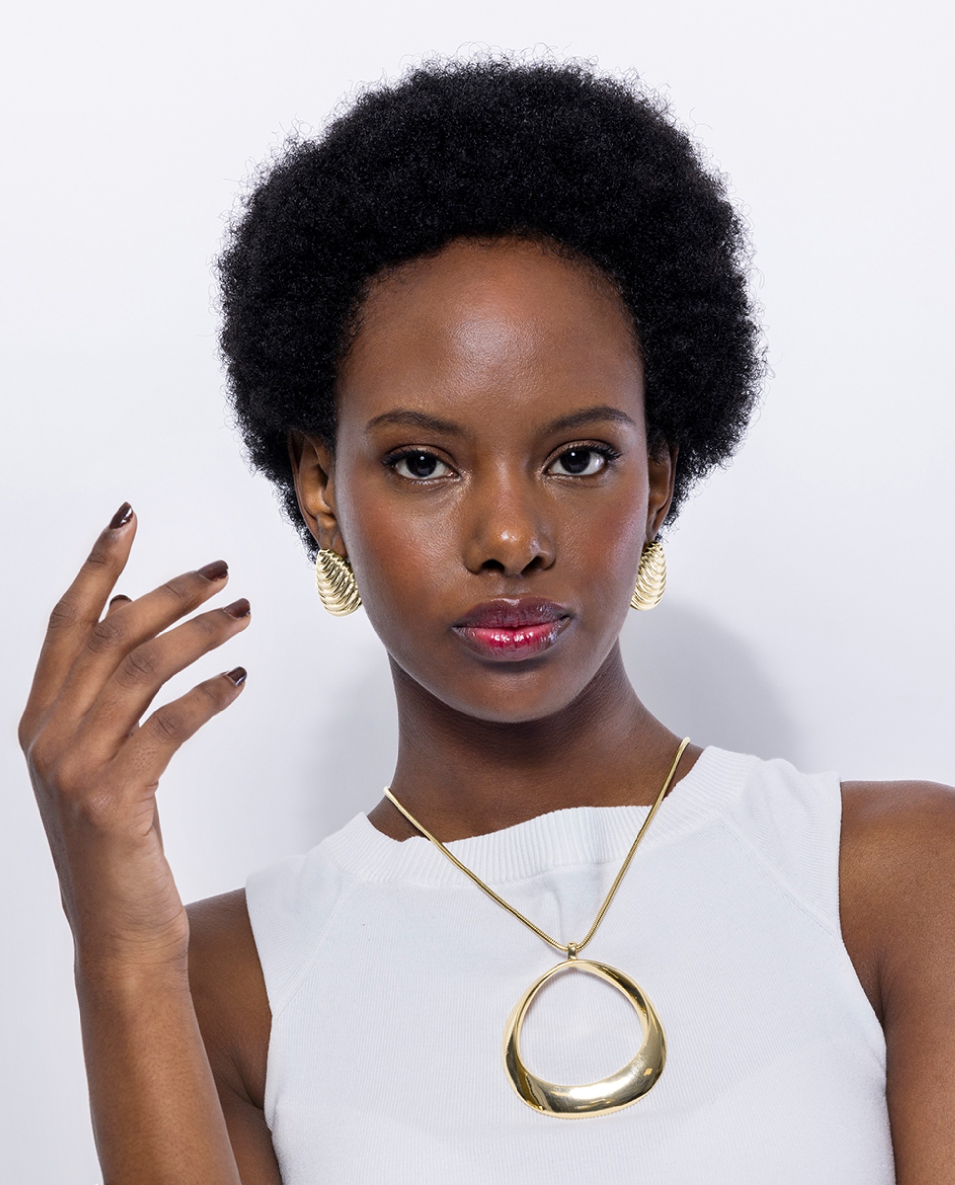 Colar África com Acabamento em Ouro Amarelo de 18 Quilates Dourado-2