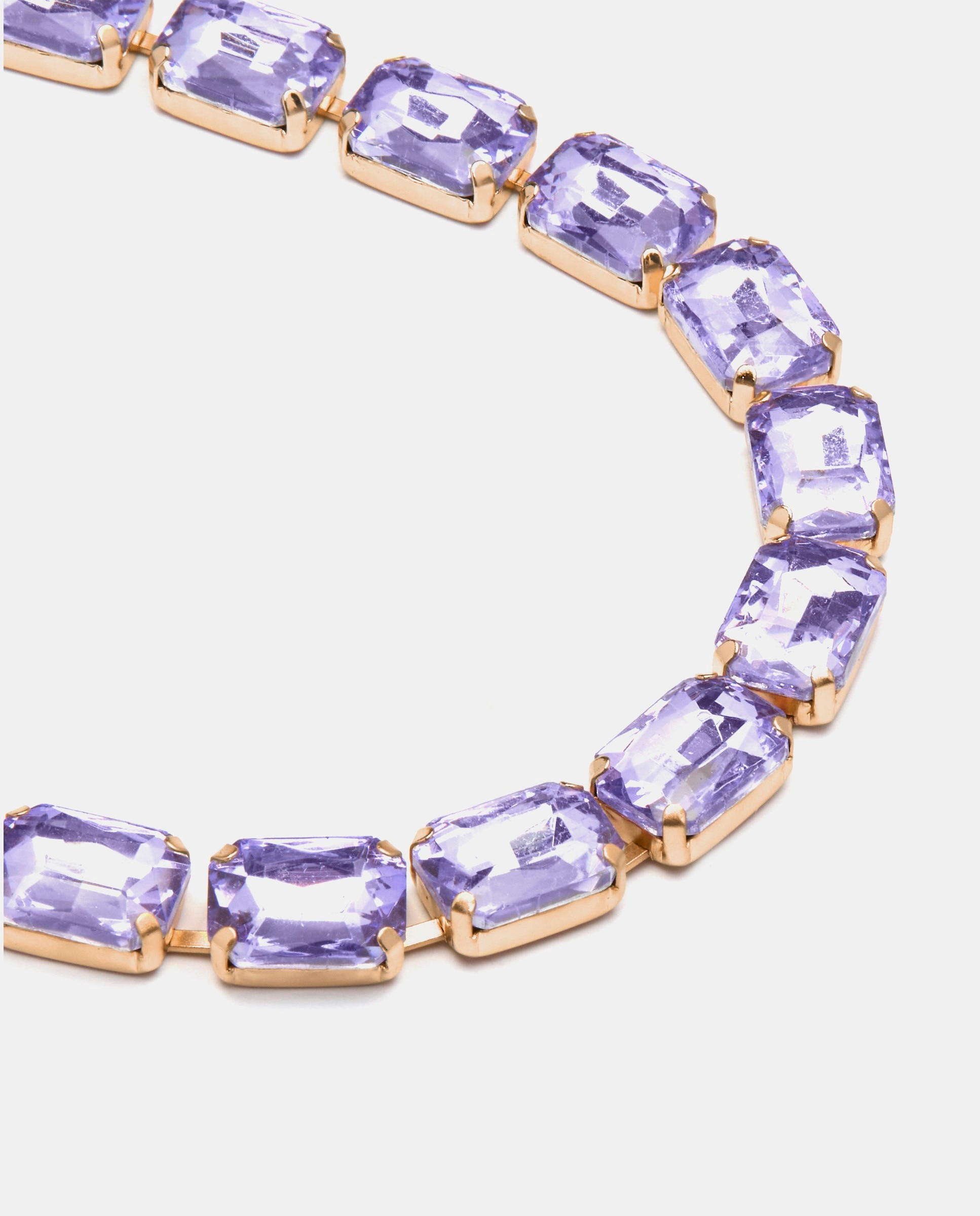 Colar África com Acabamento em Ouro Amarelo de 18 Quilates com Cristal Roxo Roxo-4