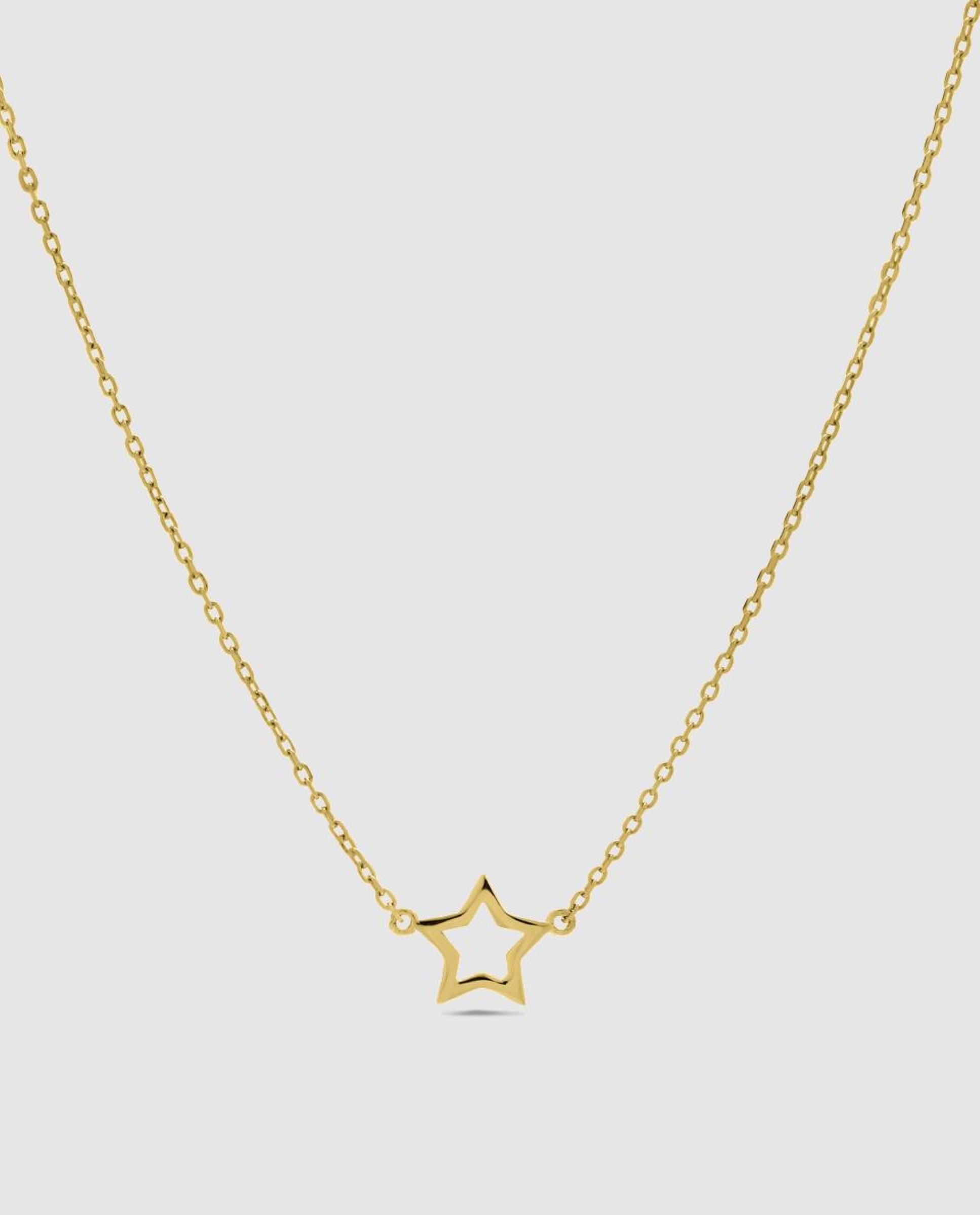 Colar Pide Un Desejo de Prata de Lei 925 com Acabamento em Ouro Amarelo de 18 Quilates Prata-1