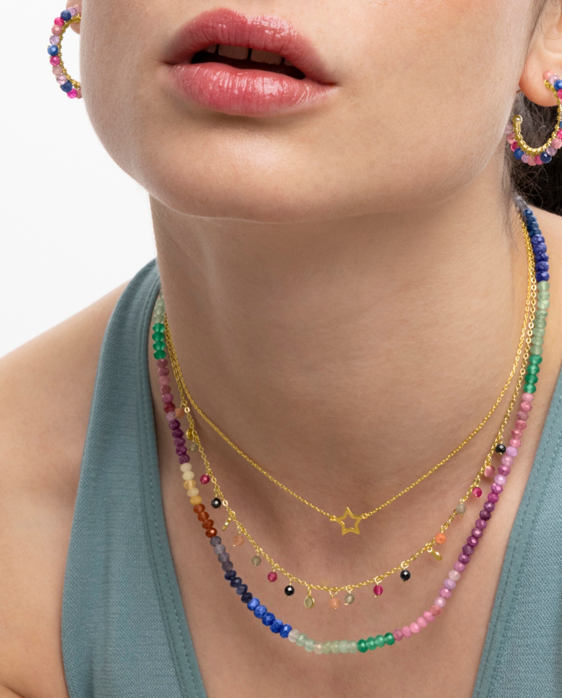 Colar Pide Un Desejo de Prata de Lei 925 com Acabamento em Ouro Amarelo de 18 Quilates Prata-3