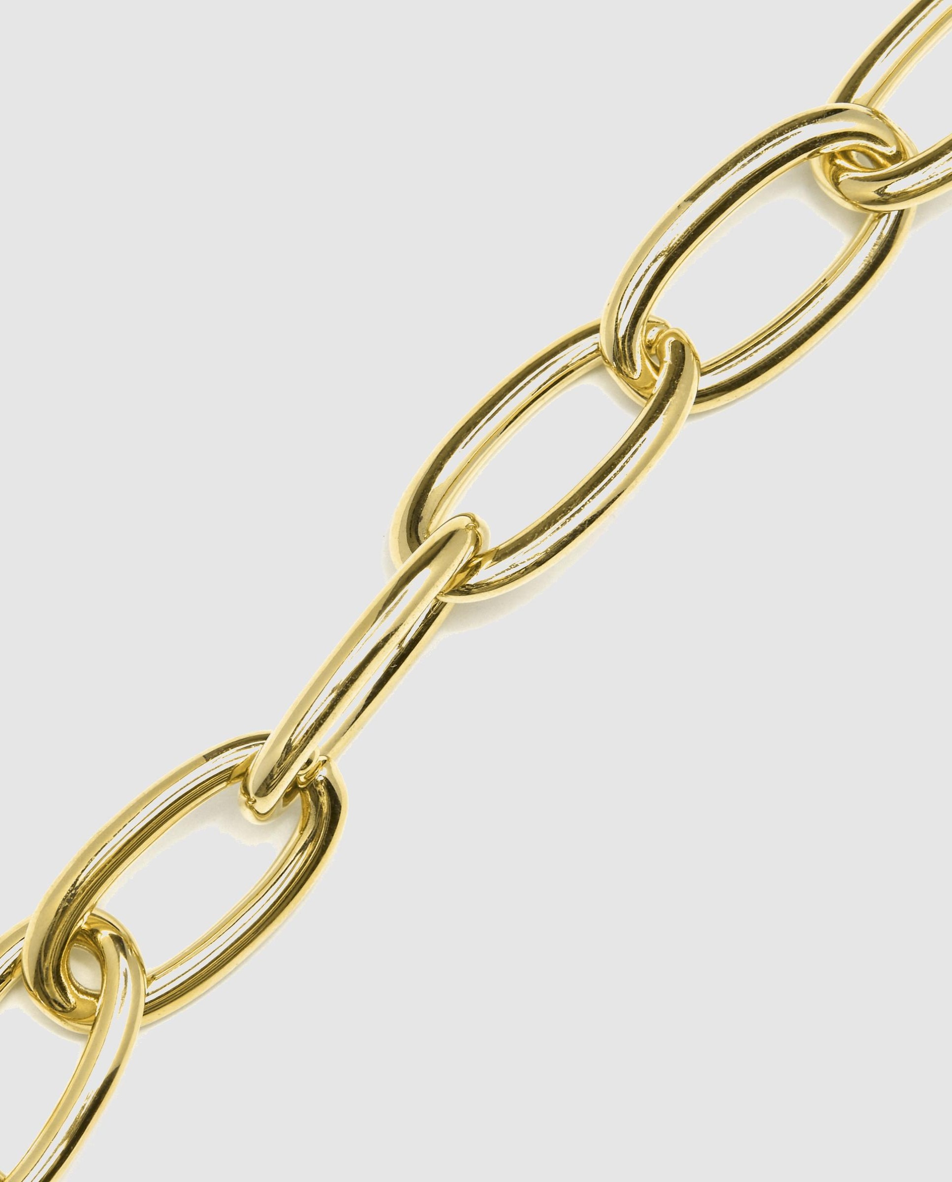 Pulseira de Elos África Acabada em Ouro Amarelo de 18 Quilates Dourado-5