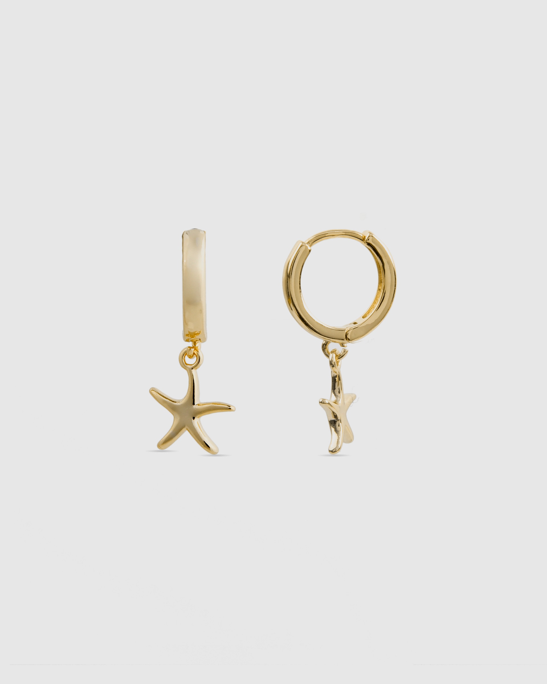 Brincos Basic Acabados em Ouro Amarelo de 18 Quilates Amarelo-1