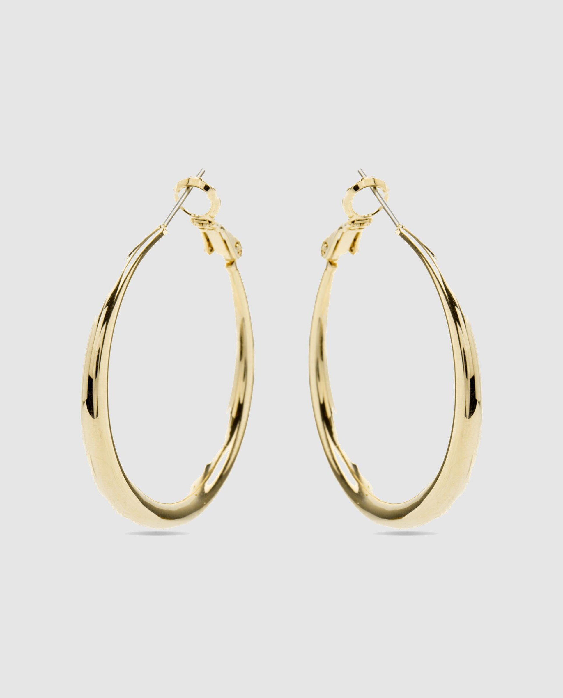 Brincos Basic com Acabamentos em Ouro Amarelo de 18 Quilates Dourado-3