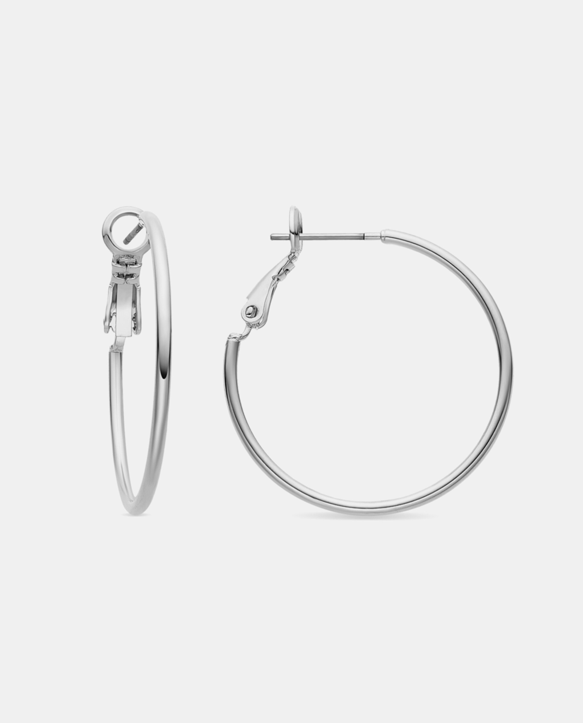 Pendentes Basic com Acabamentos em Ródio Prata-1