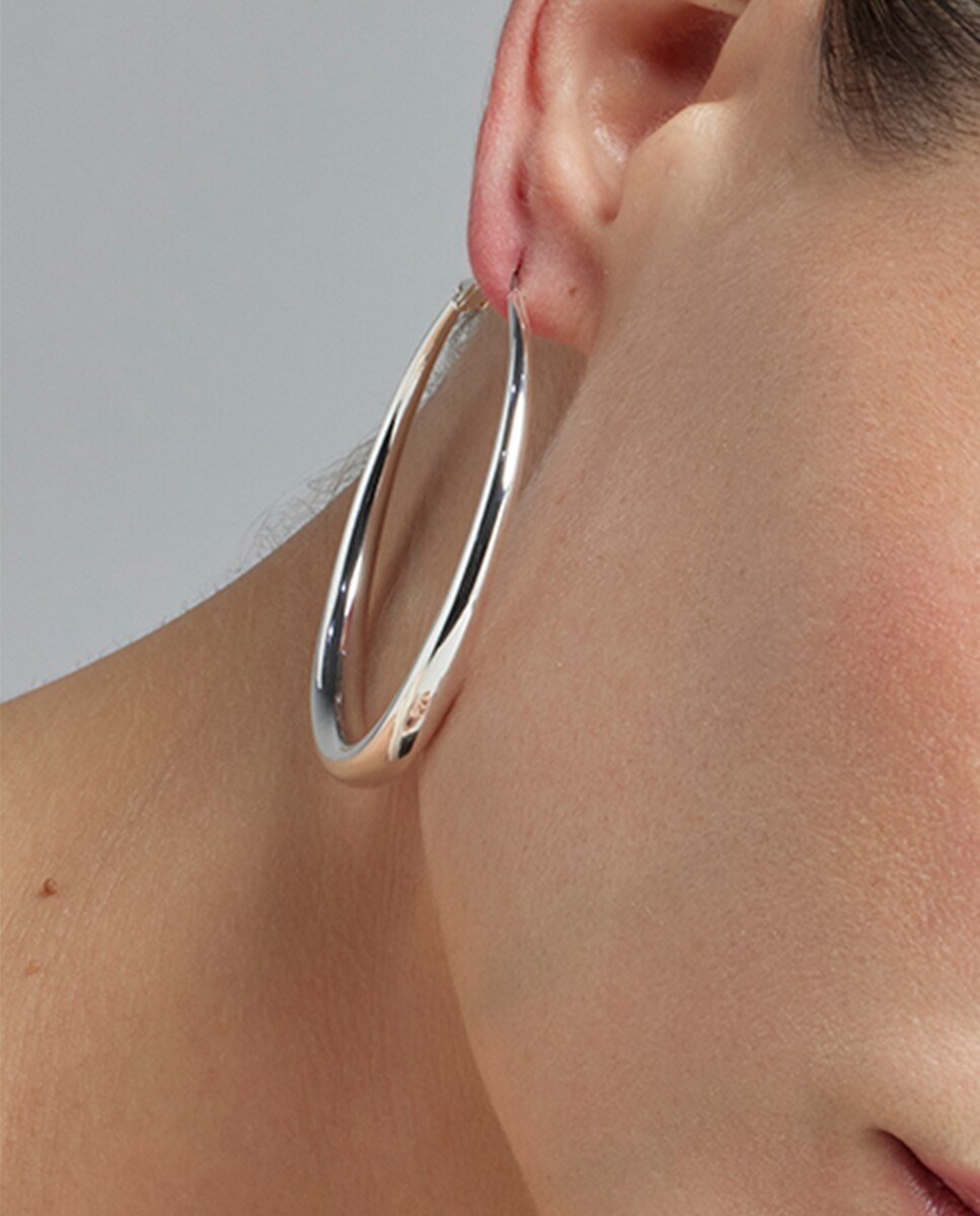 Aro Basic com Acabamentos em Ródio Prata metalizada-4