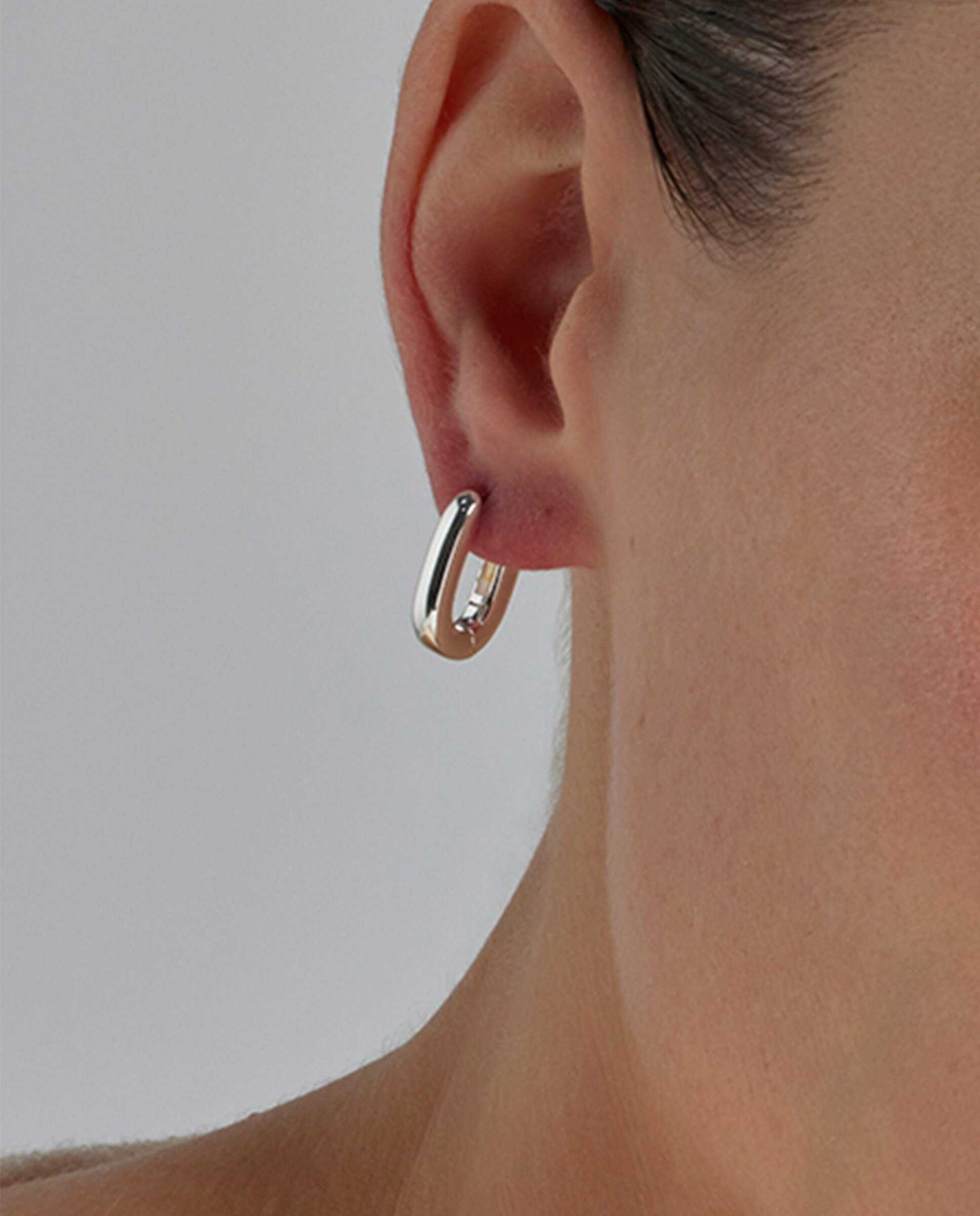 Brincos Basic com Acabamentos em Ródio Prata-4