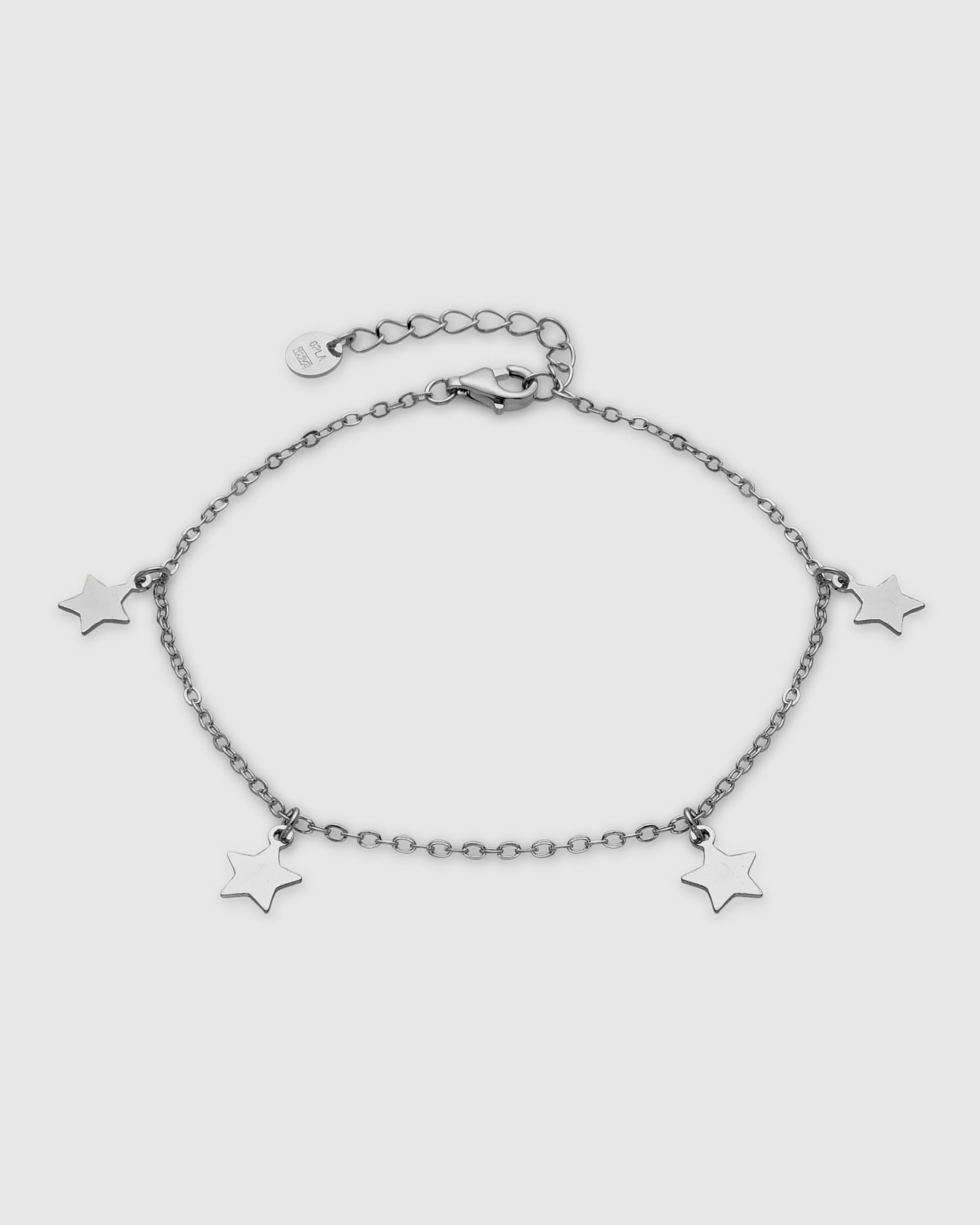 Pulseira com Charms Pide Un Desejo de Prata de Lei 925 Acabada em Ródio Prata mate-3