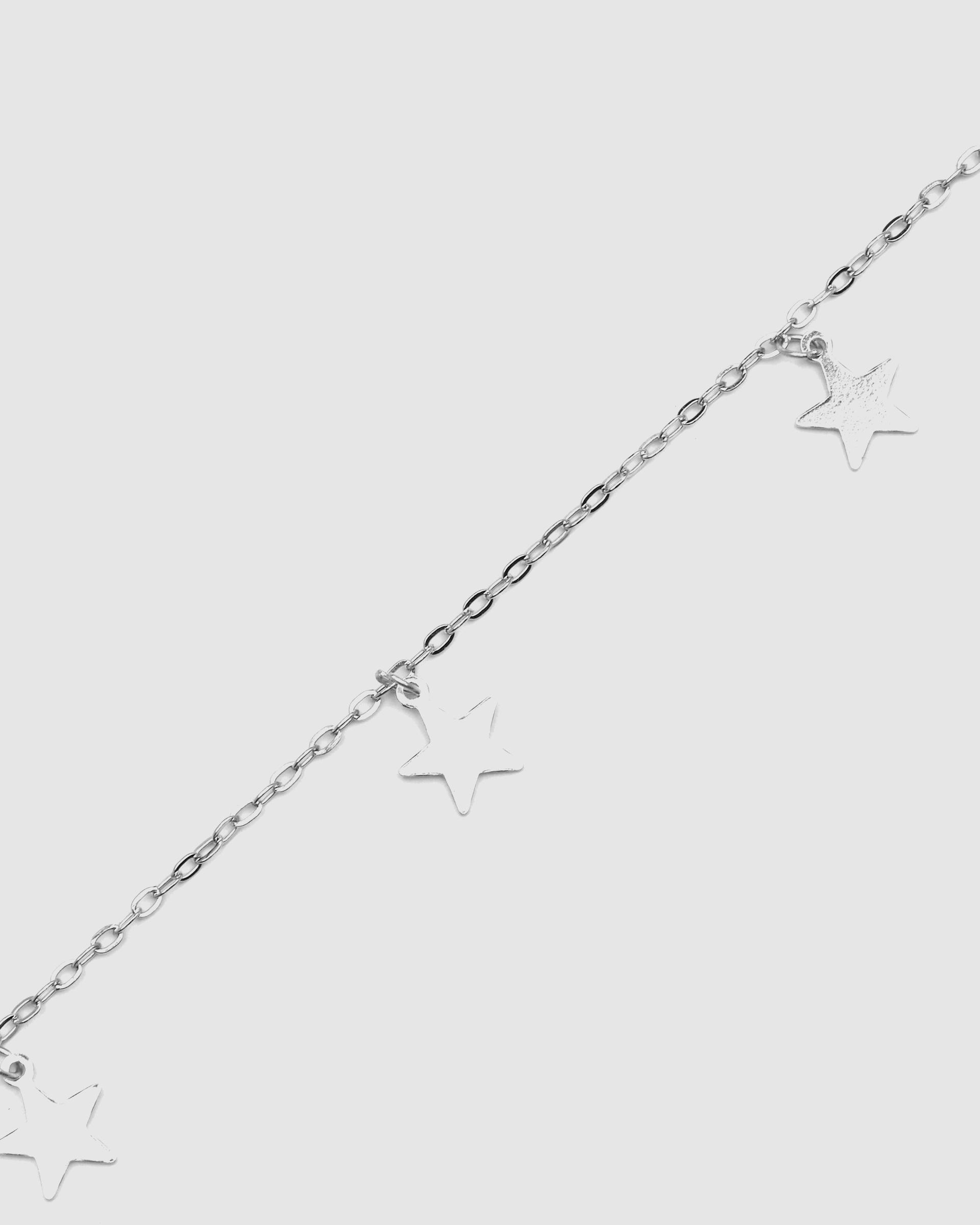Pulseira com Charms Pide Un Desejo de Prata de Lei 925 Acabada em Ródio Prata mate-5