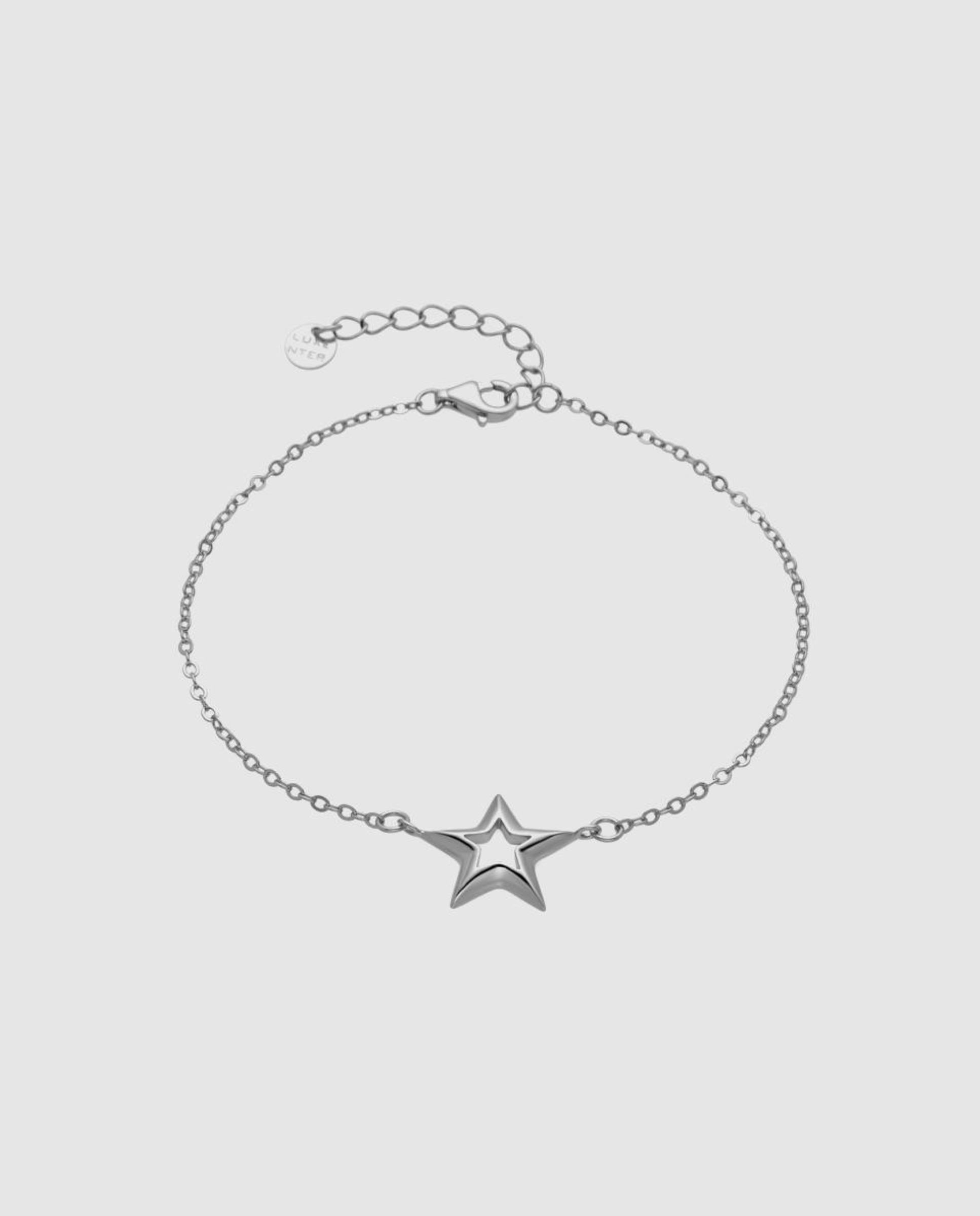 Pulseira de Corrente Pide Un Deseo de Prata de Lei 925 Acabada em Ródio Prata-1