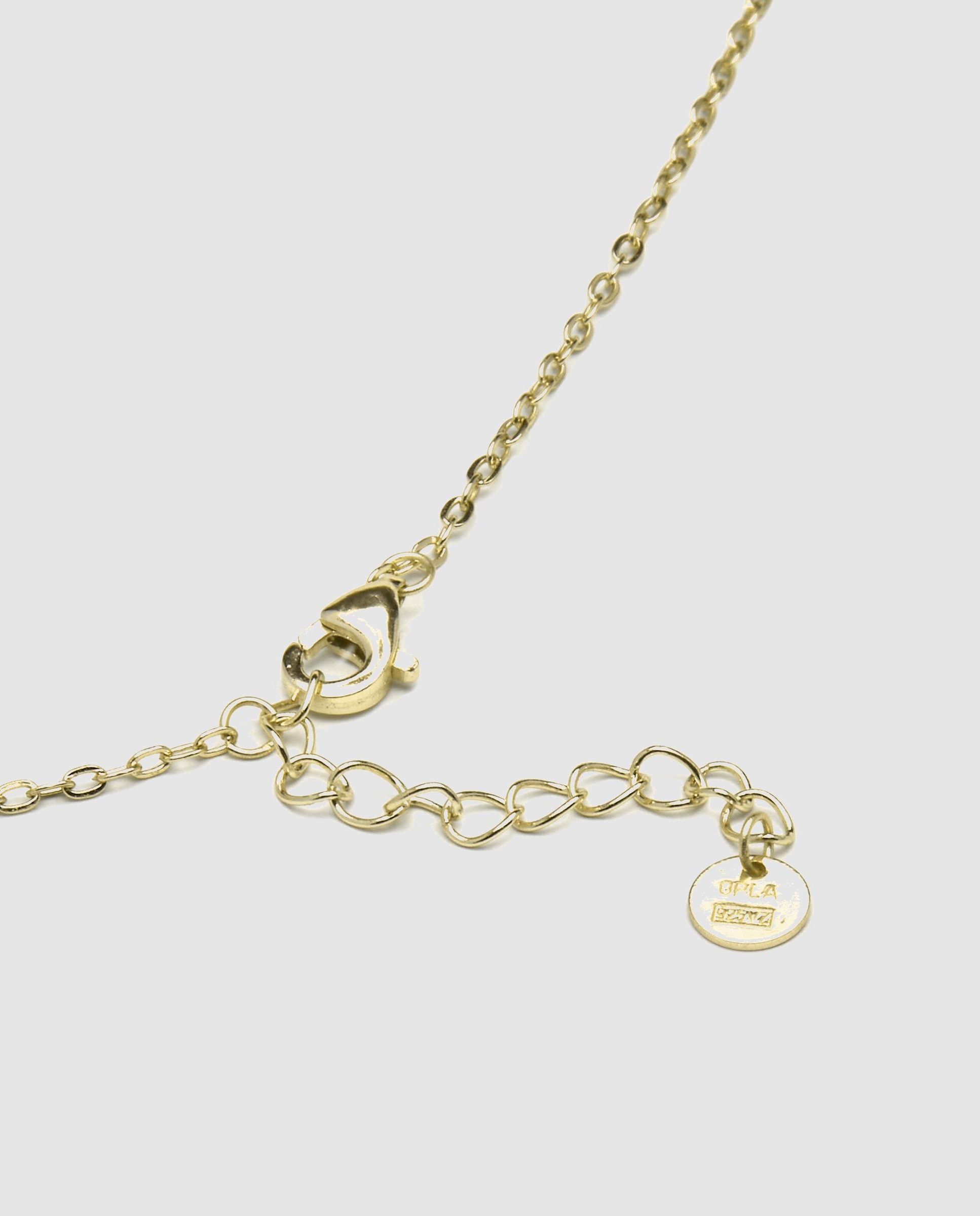 Colar Pide Un Deseo de Prata de Lei 925 com Acabamento em Ouro de 18 Quilates e Zirconita Brilhante Branco-5