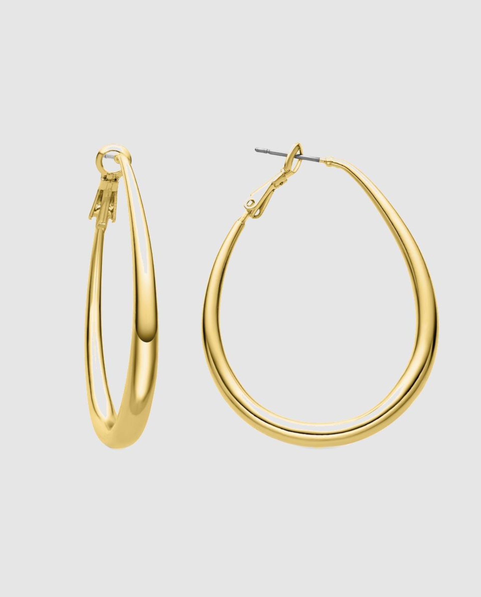 Brincos Basic com Acabamento em Ouro de 18 Quilates Dourado-1