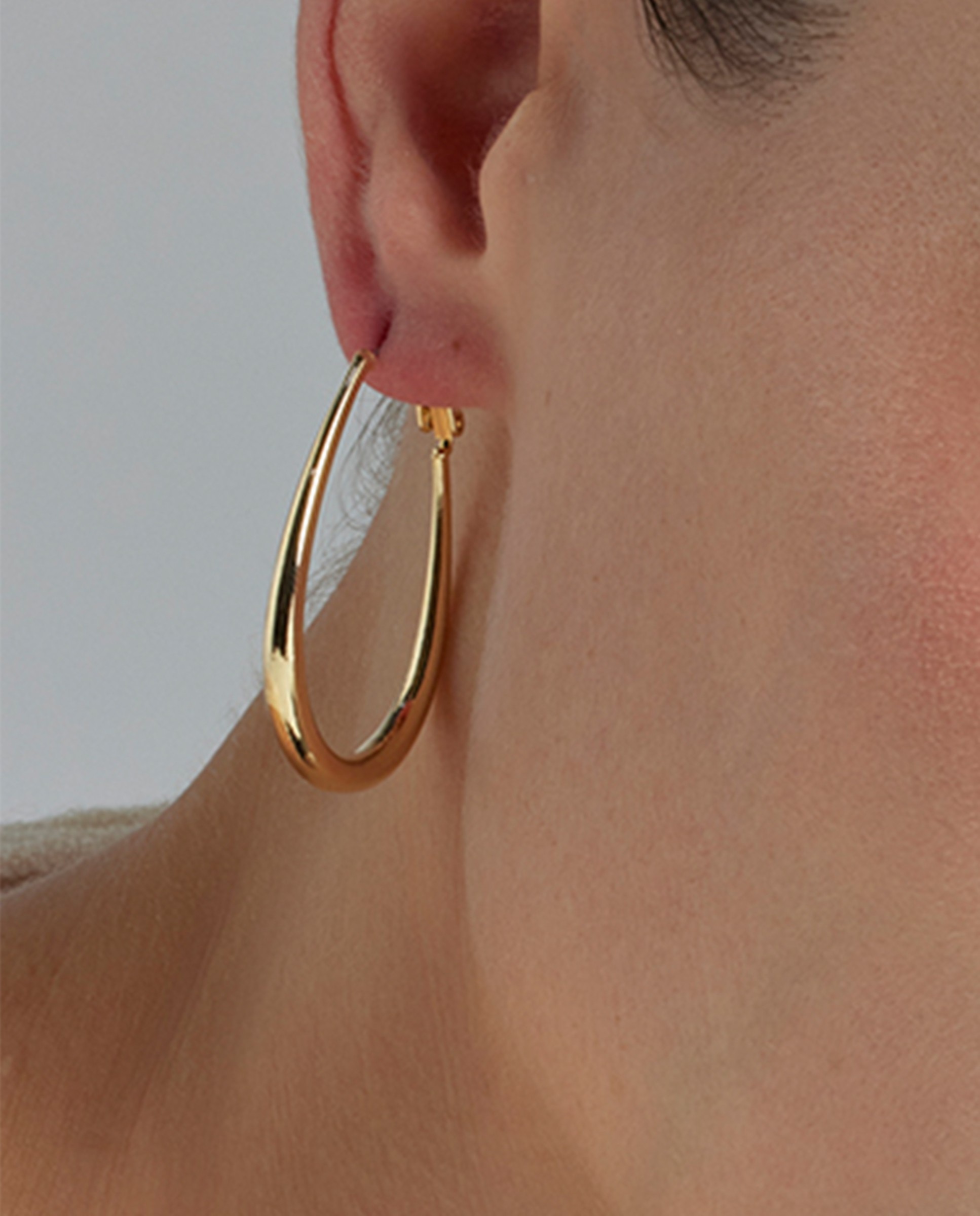 Brincos Basic com Acabamento em Ouro de 18 Quilates Dourado-4