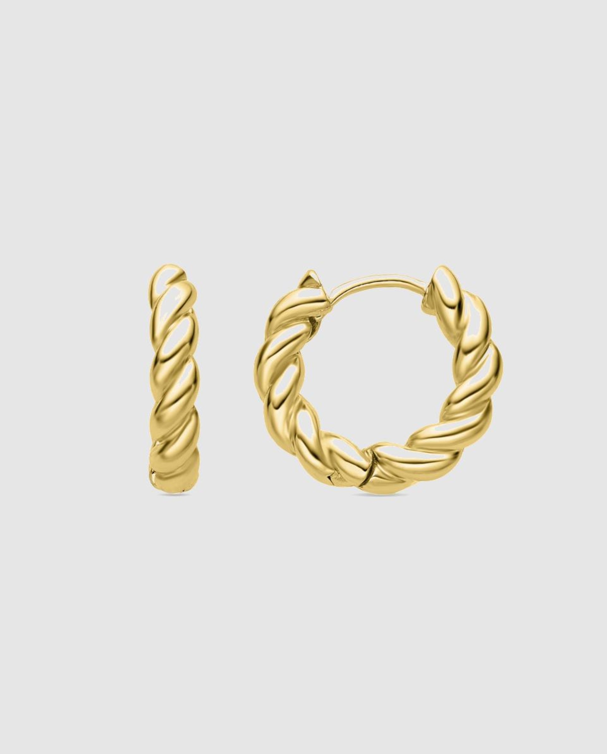 Imagem 0 de Brincos Basic Acabados em Ouro de 18 Quilates