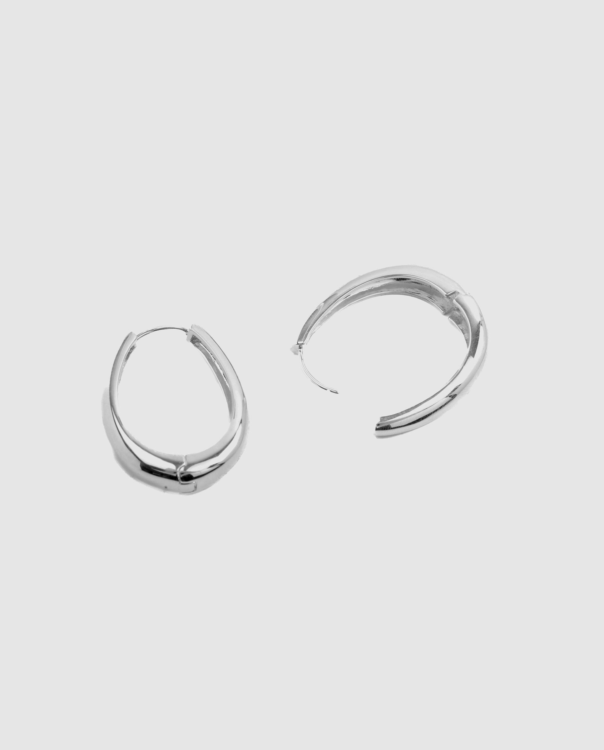 Brincos Basic com Acabamentos em Ródio Prata-5