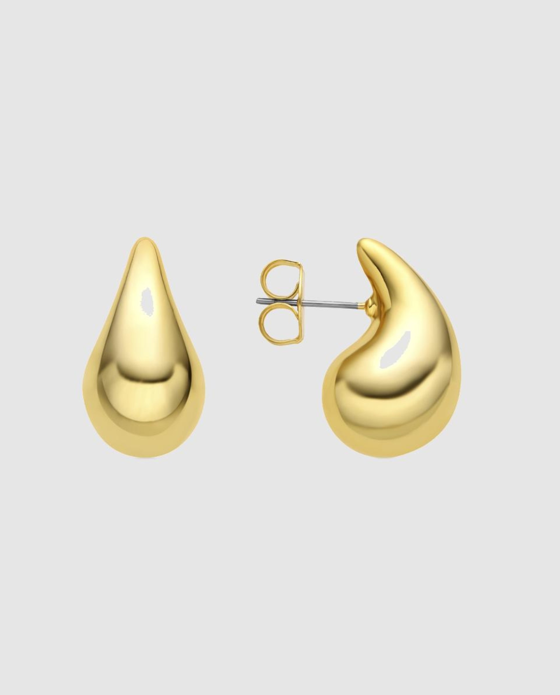 Brincos África com Acabamentos em Ouro Amarelo de 18 Quilates Dourado-1