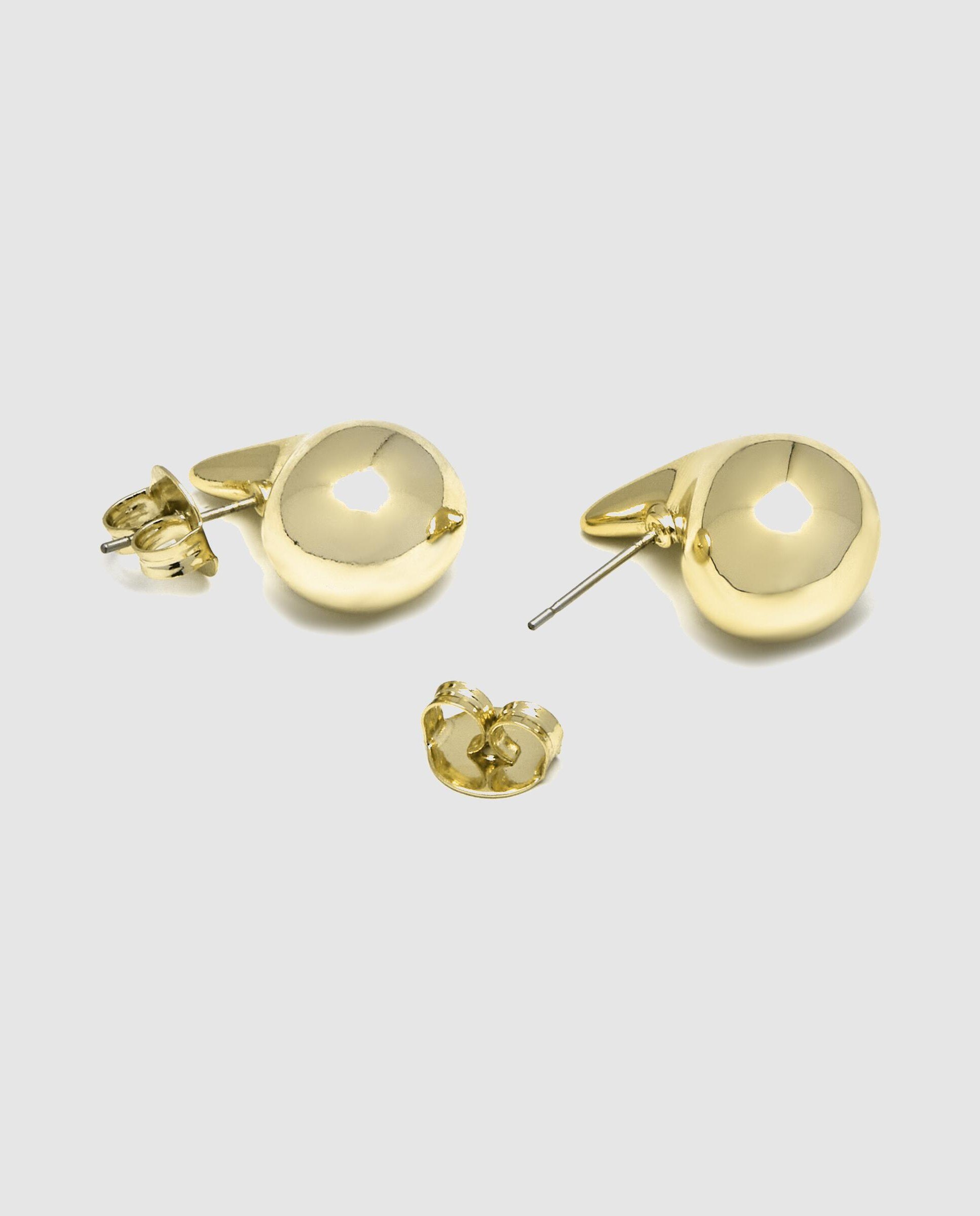 Brincos África com Acabamentos em Ouro Amarelo de 18 Quilates Dourado-4