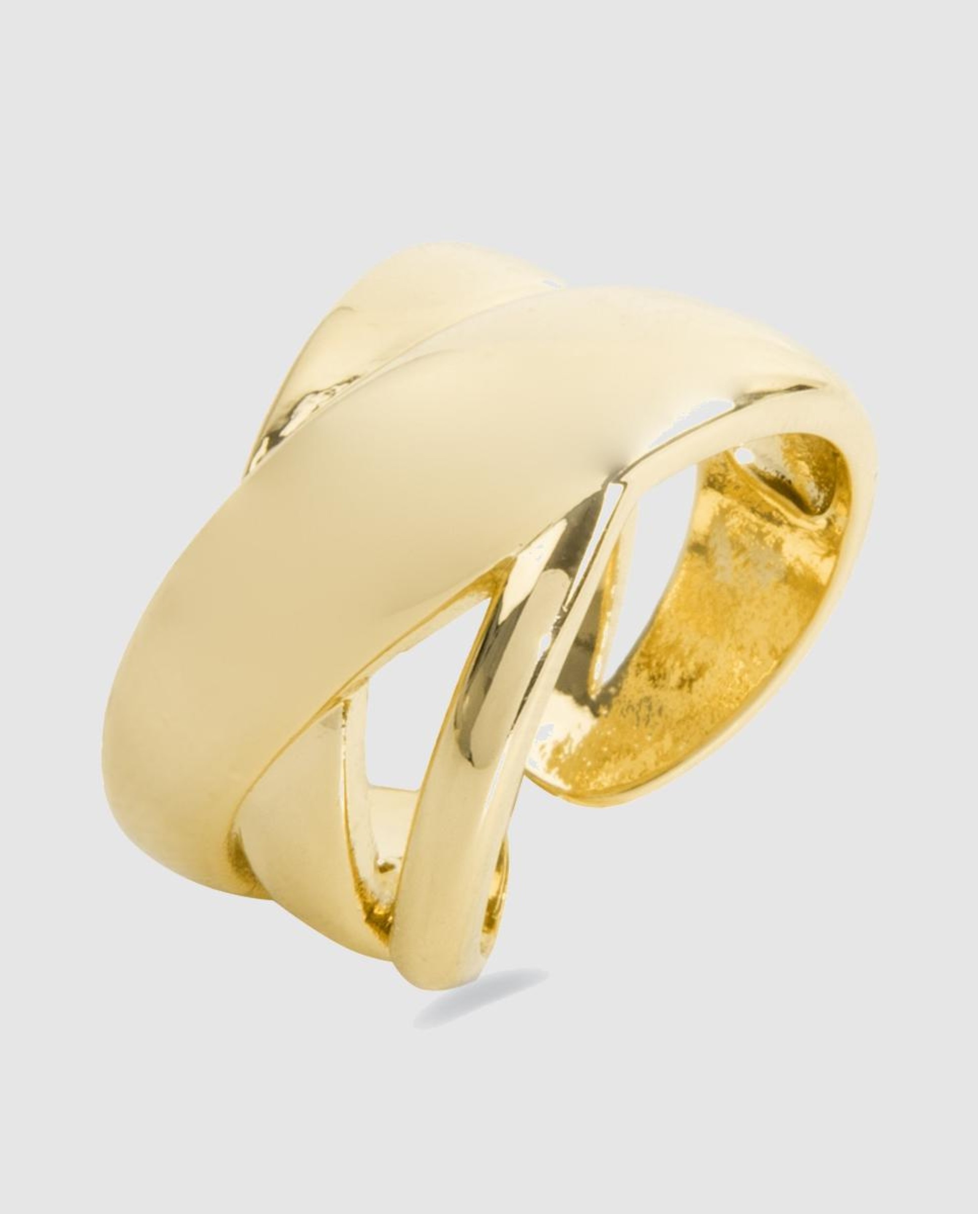 Anel Ajustável África com Acabamento em Ouro Amarelo de 18 Quilates Dourado-1