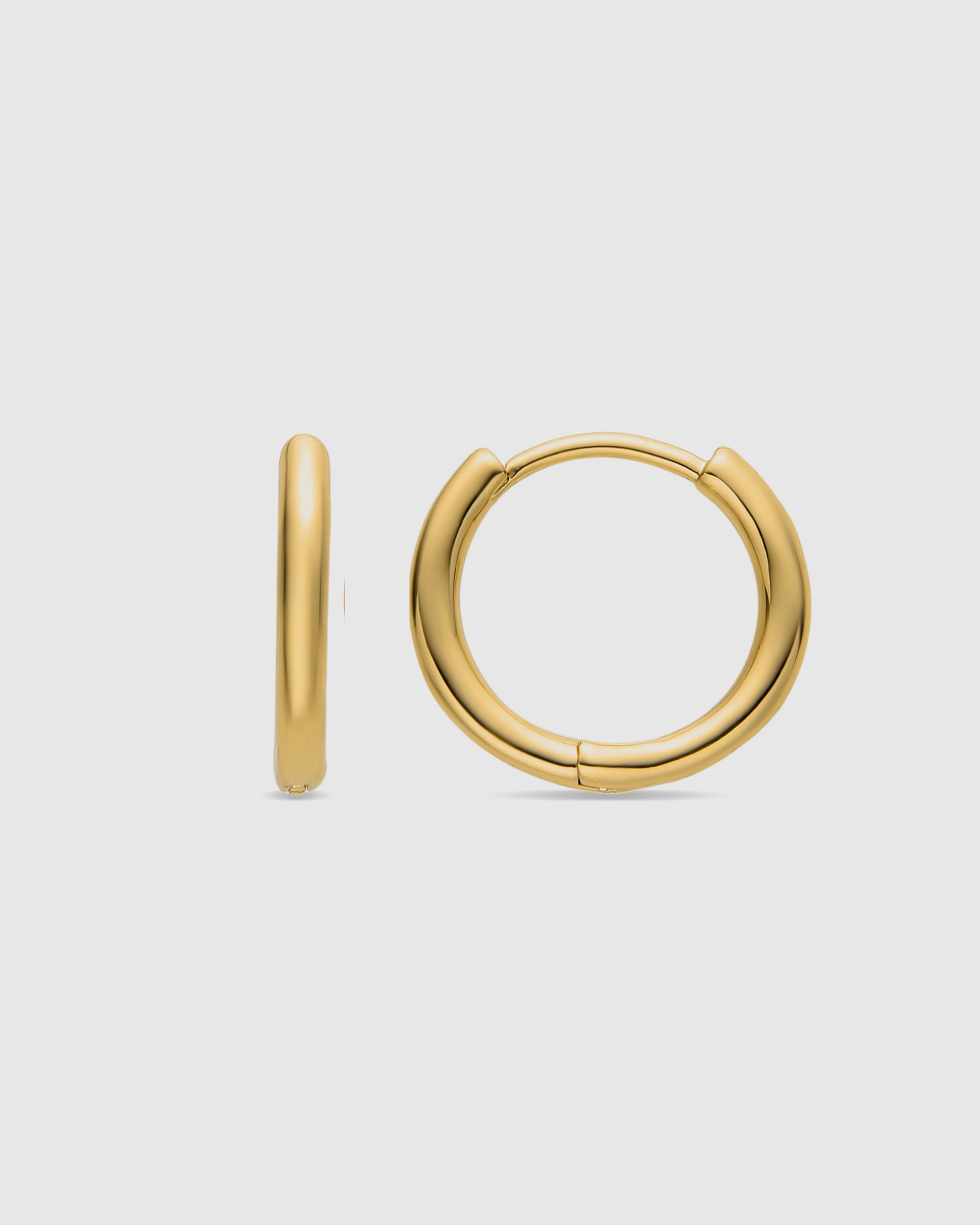 Brincos de Argola África Acabados em Ouro Amarelo de 18 Quilates Ouro-1