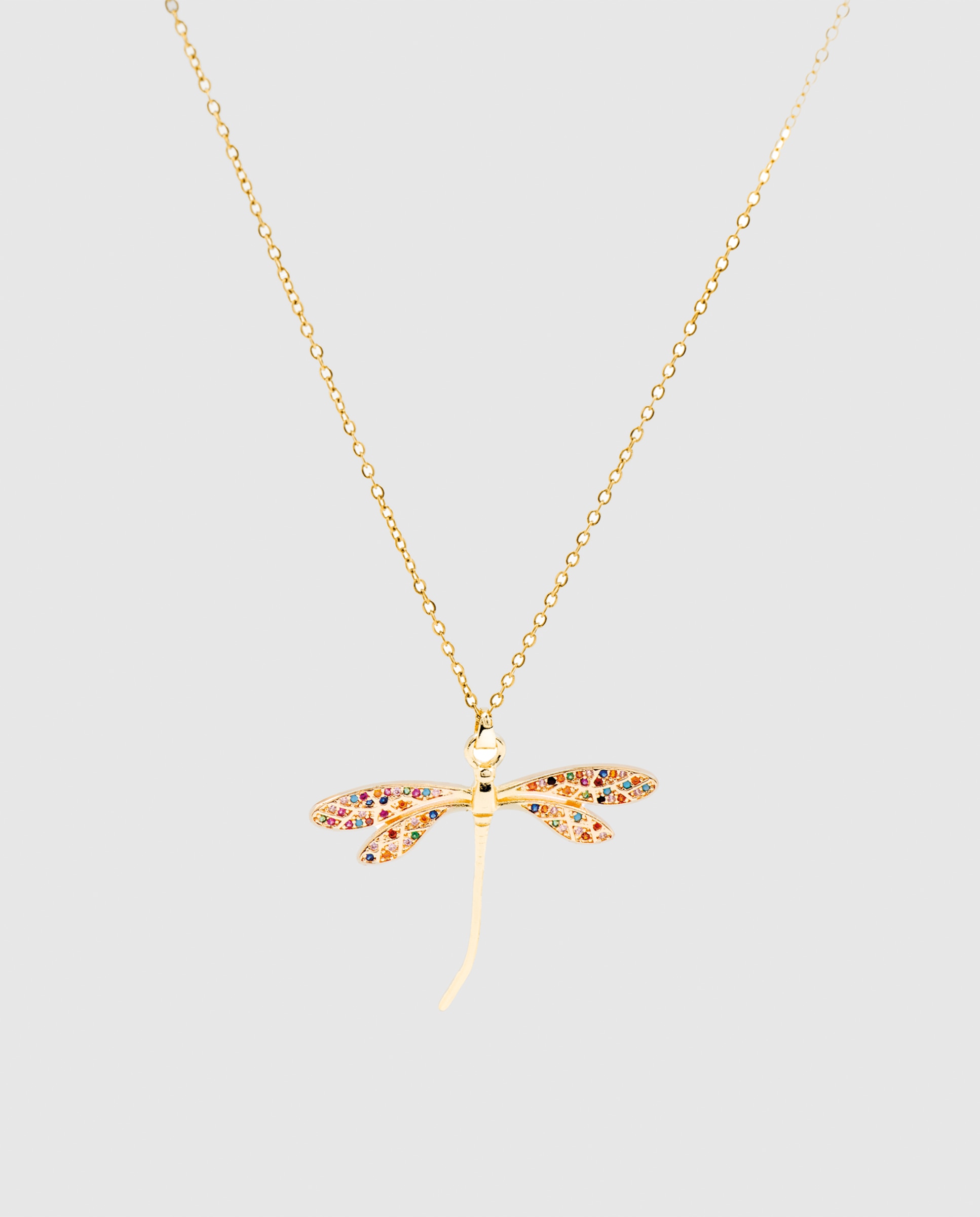 Colar África com Acabamento em Ouro Amarelo de 18 Quilates e Zirconita Multicolor Ouro-1