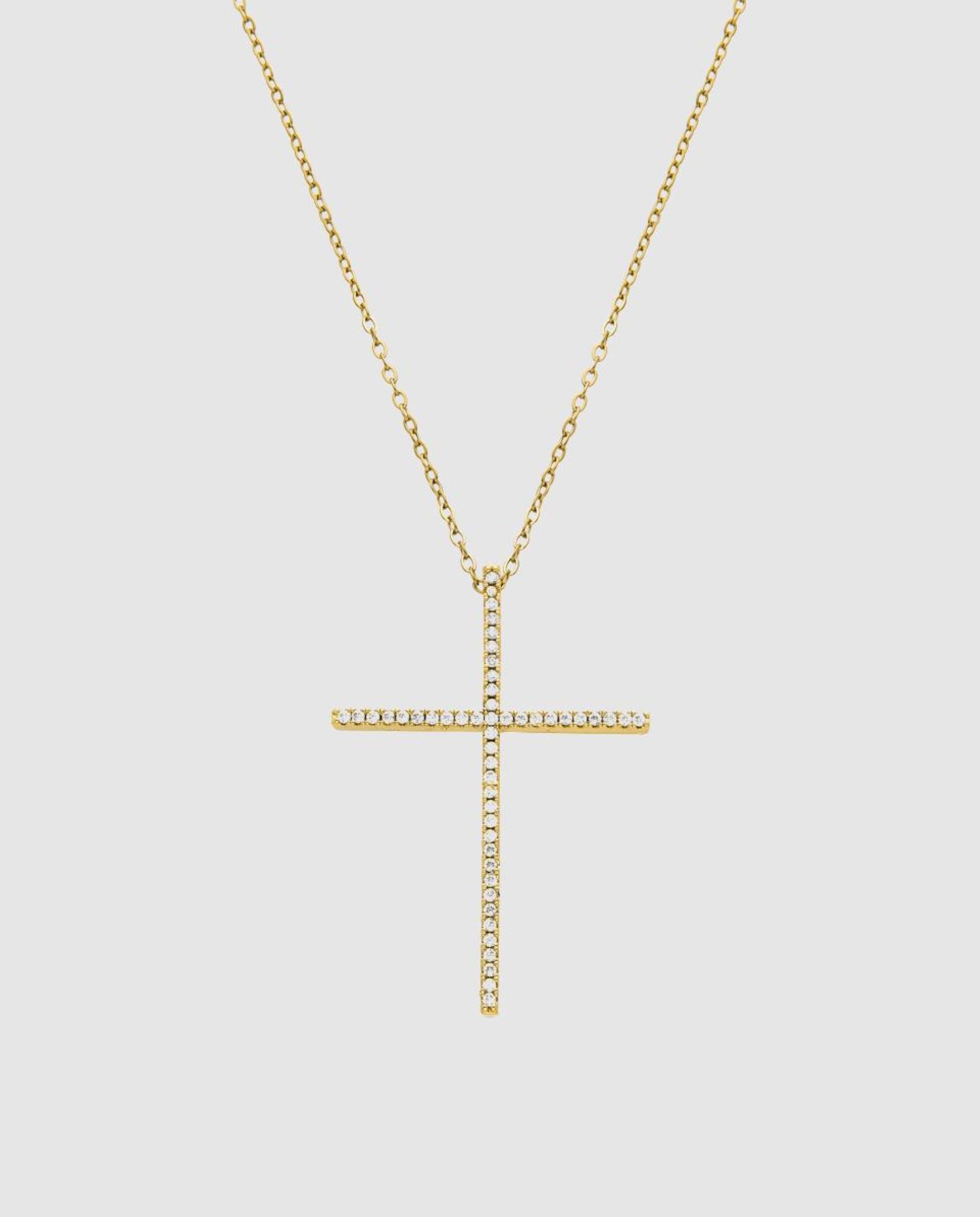 Colar África Acabado em Ouro Amarelo de 18 Quilates com Zirconita Brilhante Branco-1