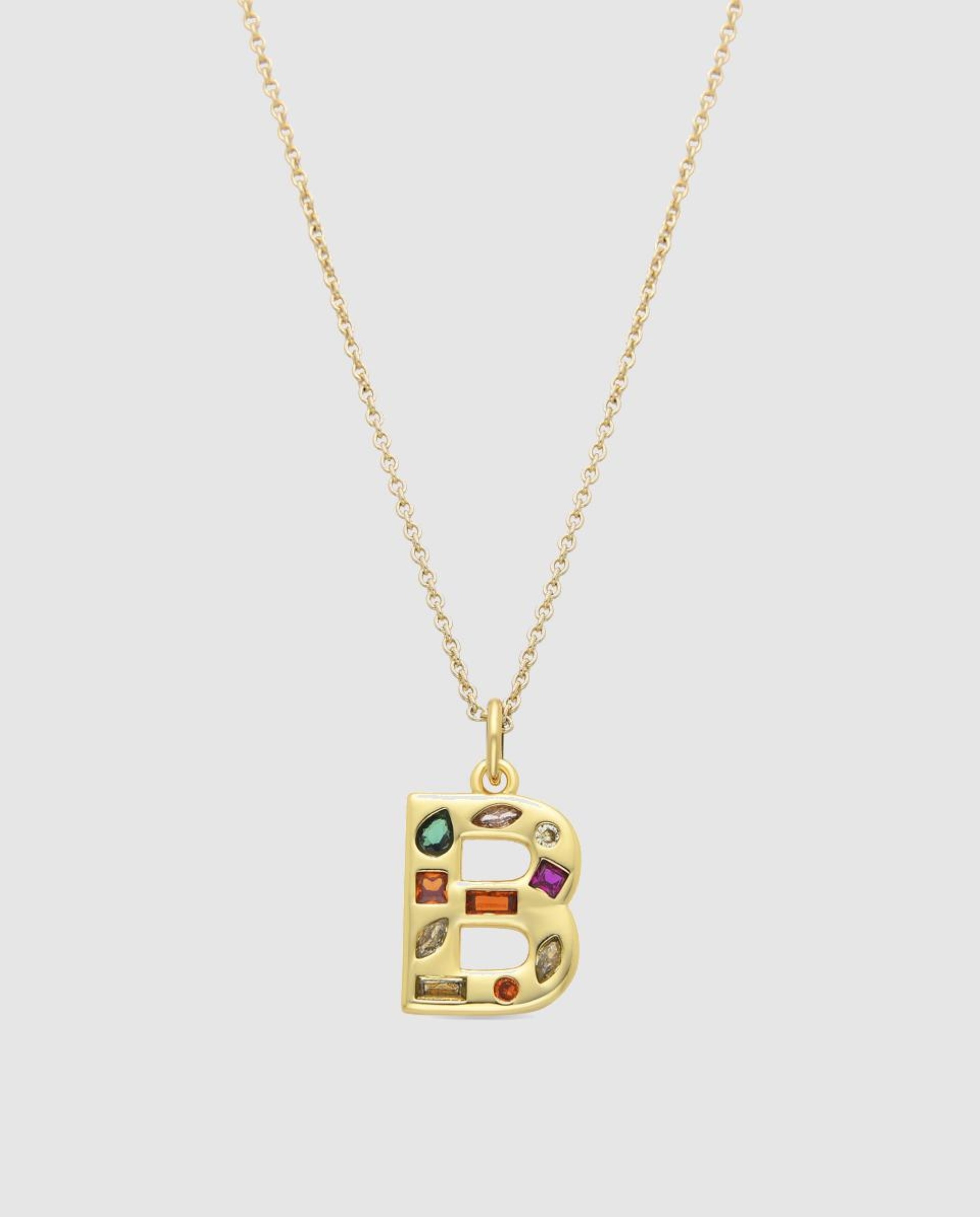 Colar África com Acabamento em Ouro Amarelo de 18 Quilates e Zirconita Multicolor Multicolor-1