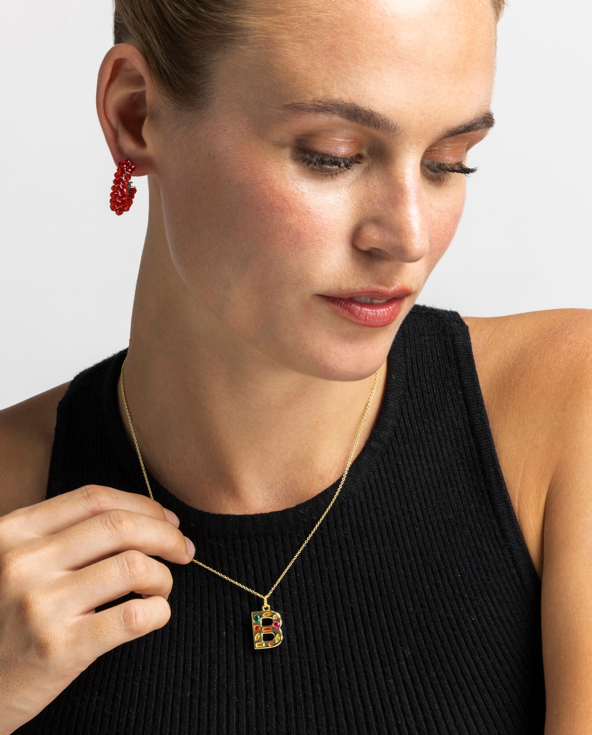 Colar África com Acabamento em Ouro Amarelo de 18 Quilates e Zirconita Multicolor Multicolor-2