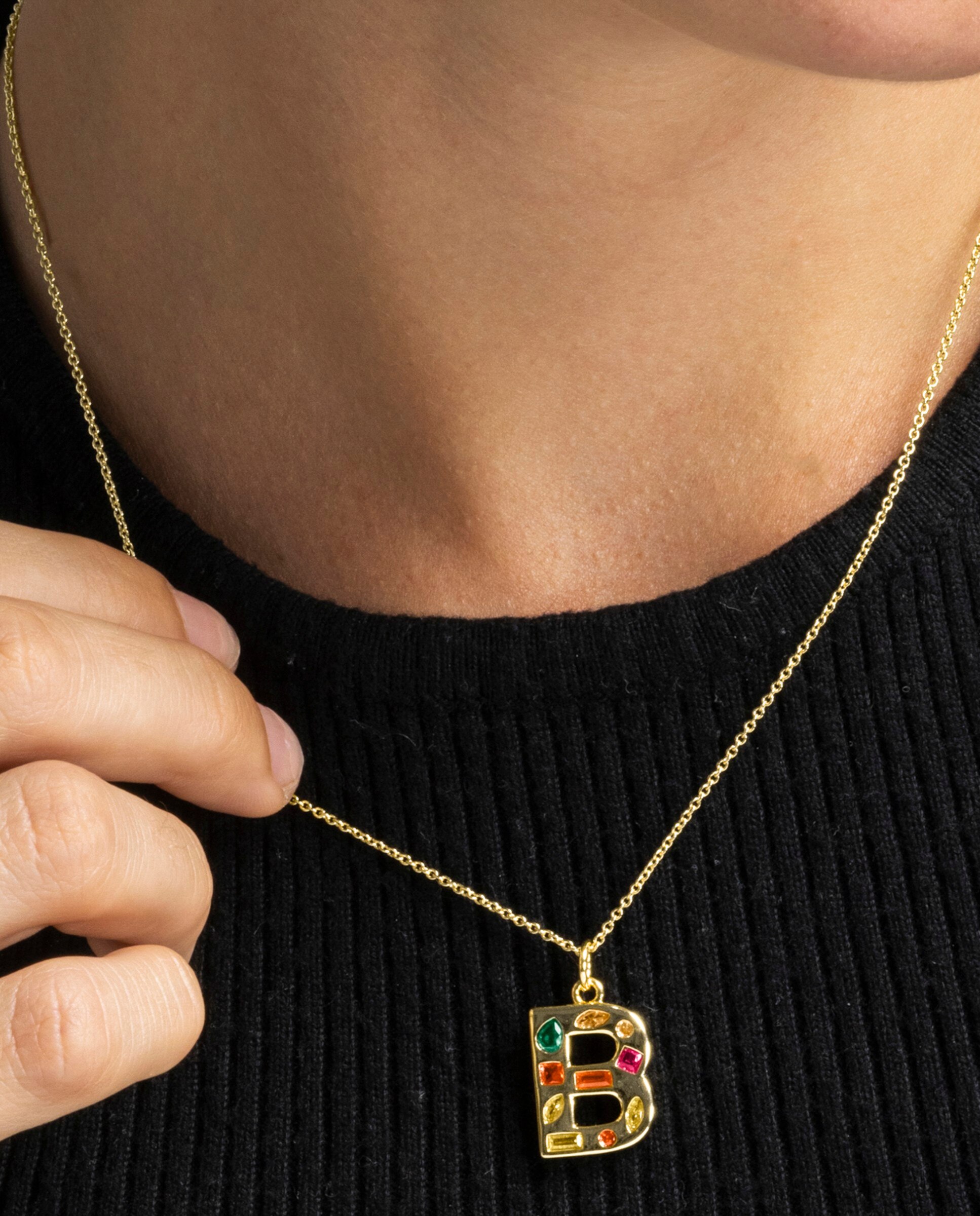 Colar África com Acabamento em Ouro Amarelo de 18 Quilates e Zirconita Multicolor Multicolor-3