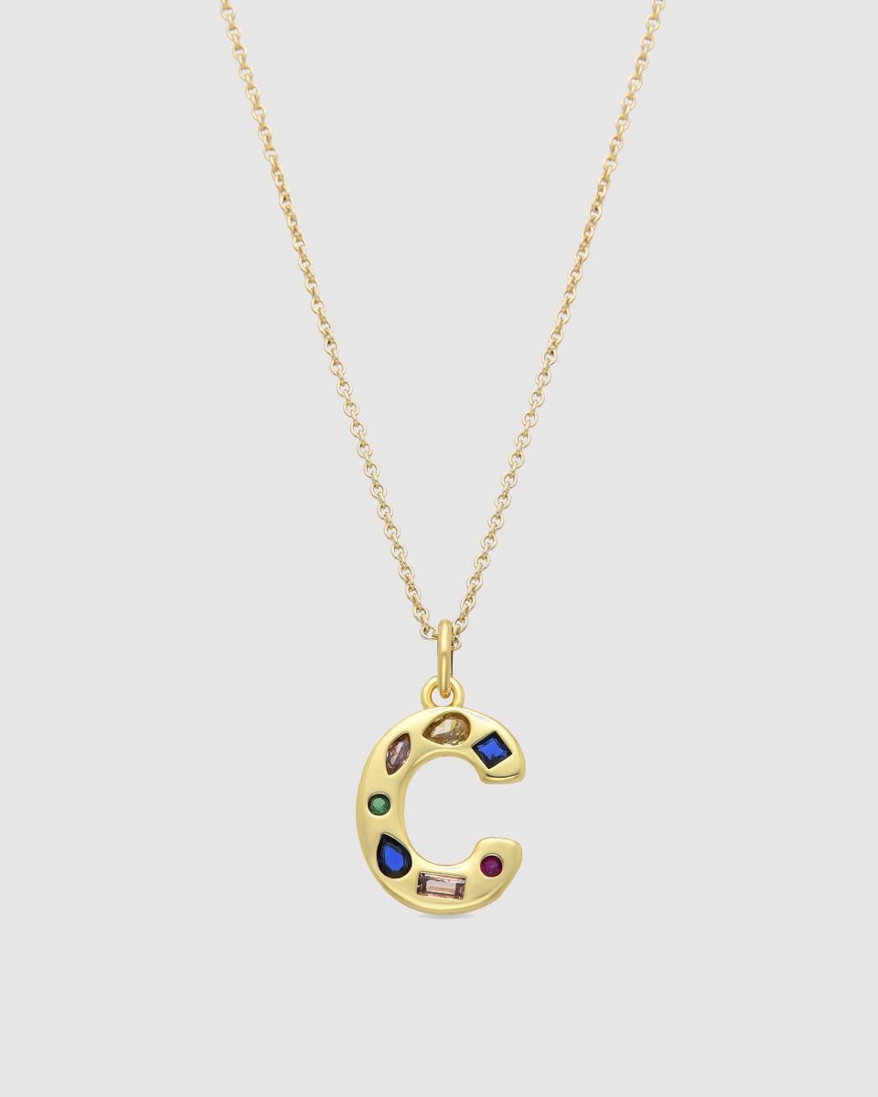Colar África com Acabamento em Ouro Amarelo de 18 Quilates e Zirconita Multicolor Multicolor-1