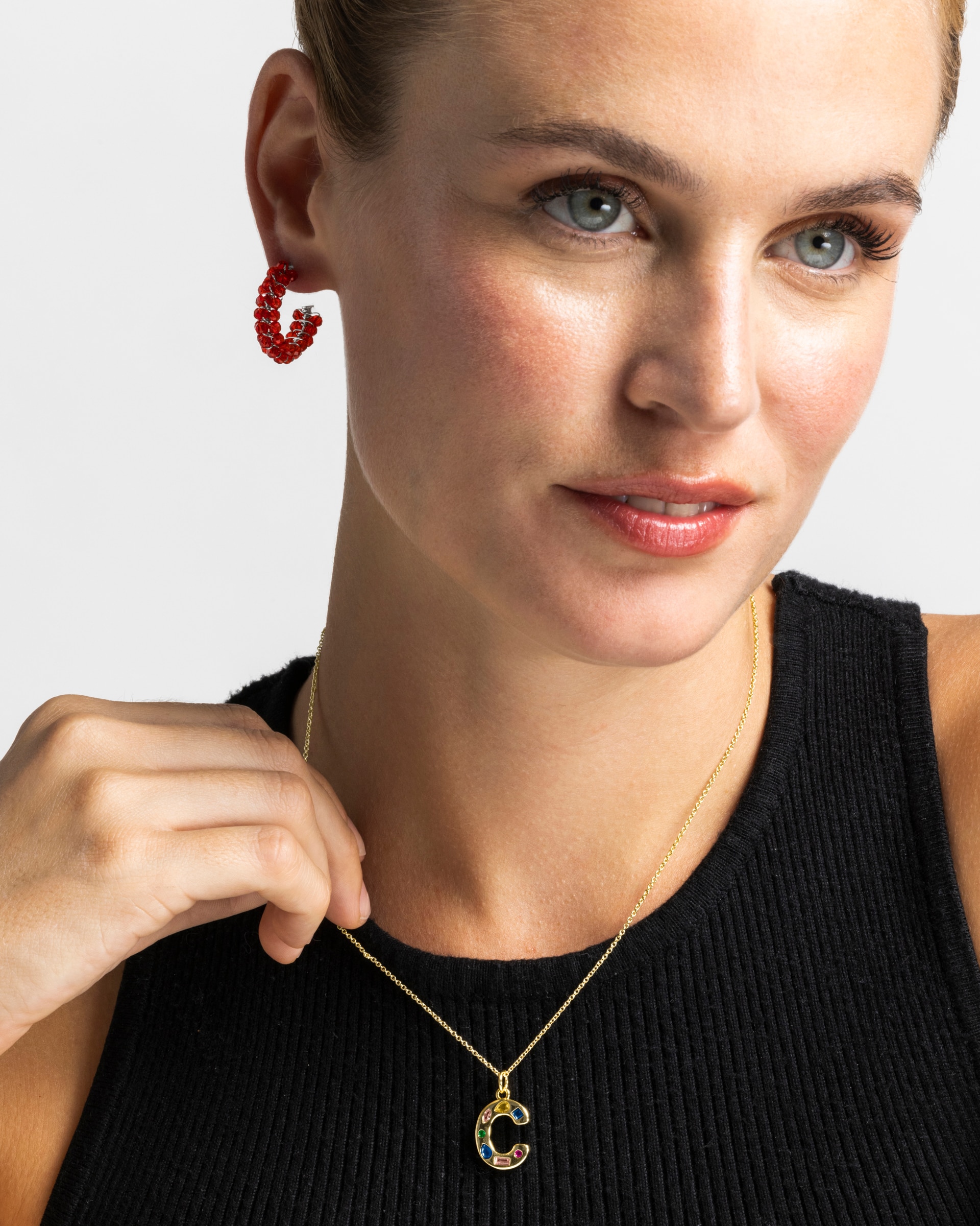 Colar África com Acabamento em Ouro Amarelo de 18 Quilates e Zirconita Multicolor Multicolor-2