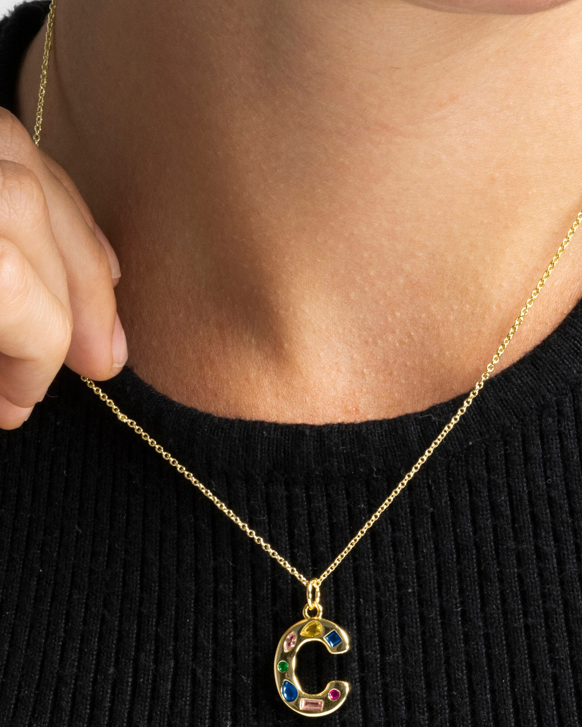 Colar África com Acabamento em Ouro Amarelo de 18 Quilates e Zirconita Multicolor Multicolor-4