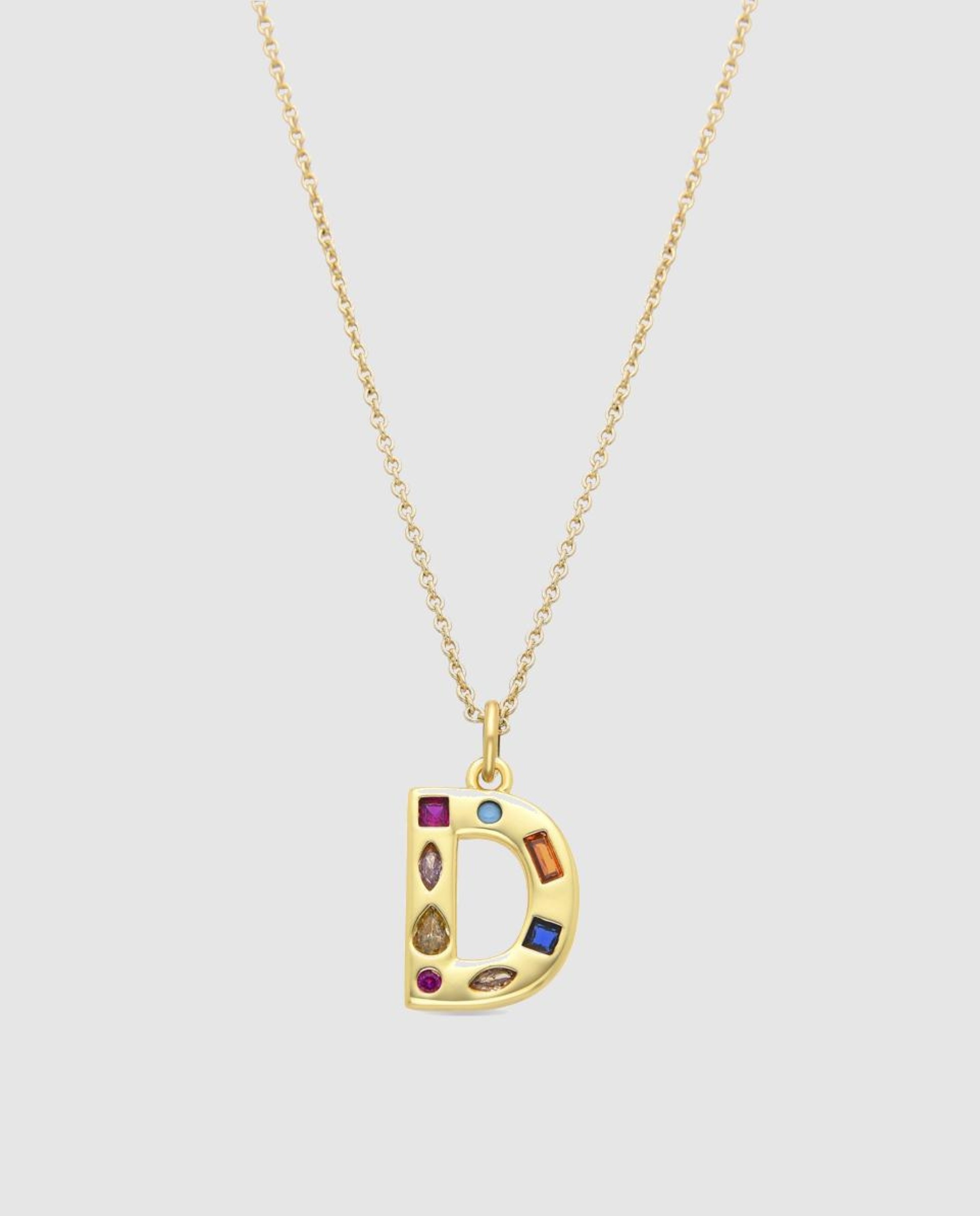 Colar África com Acabamento em Ouro Amarelo de 18 Quilates e Zirconita Multicolor Multicolor-1