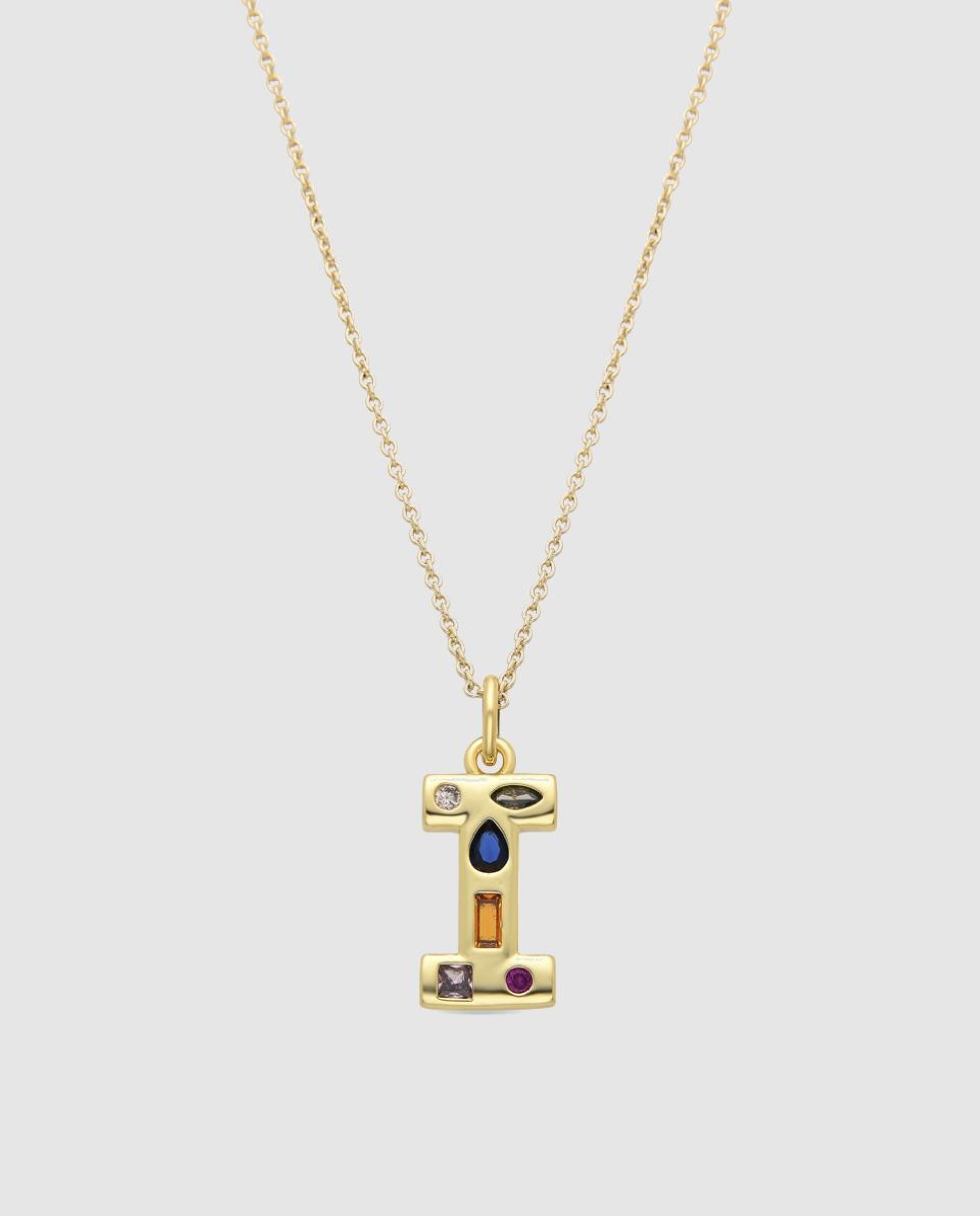 Colar África com Acabamento em Ouro Amarelo de 18 Quilates e Zirconita Multicolor Multicolor-1