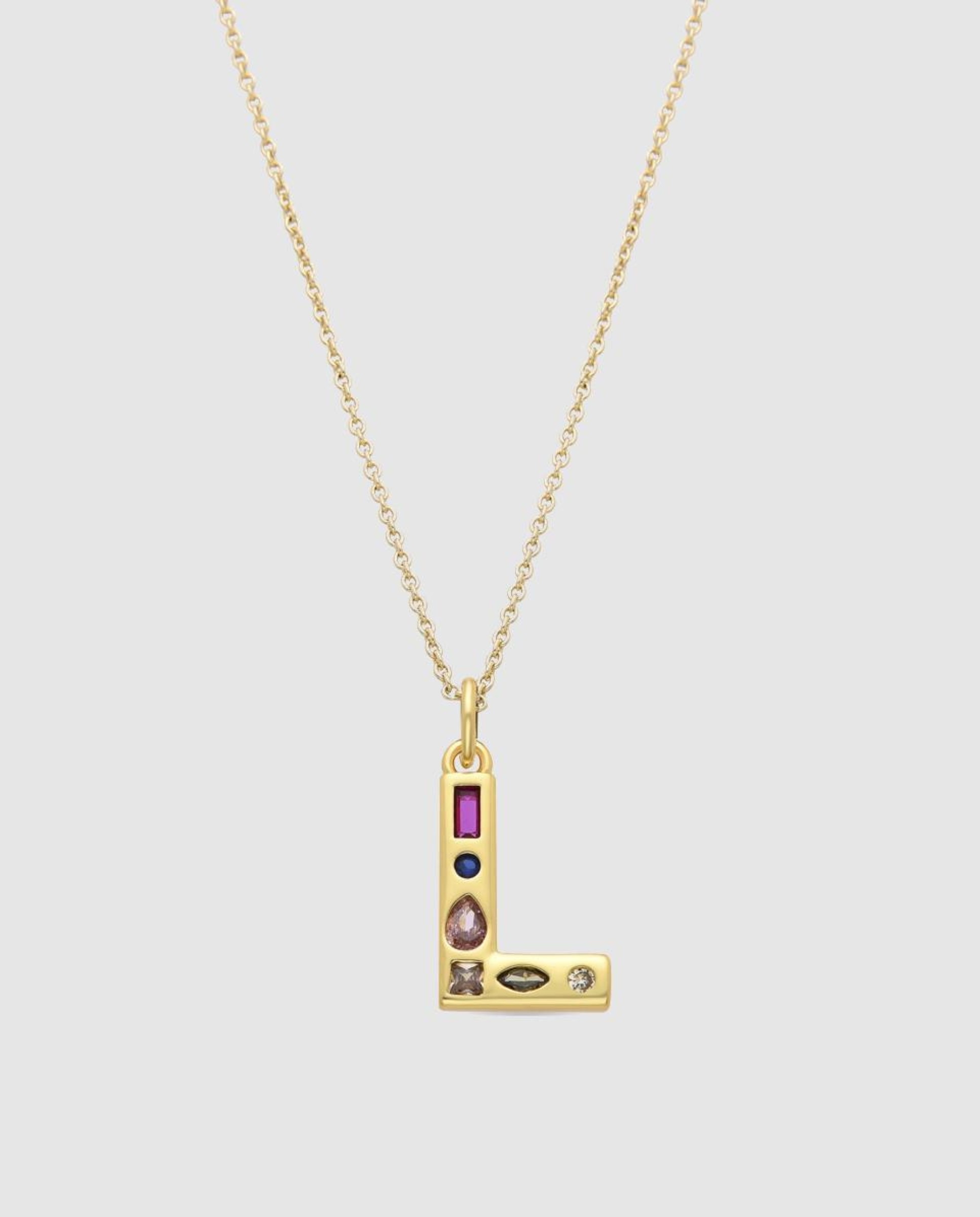 Colar África com Acabamento em Ouro Amarelo de 18 Quilates e Zirconita Multicolor Multicolor-1