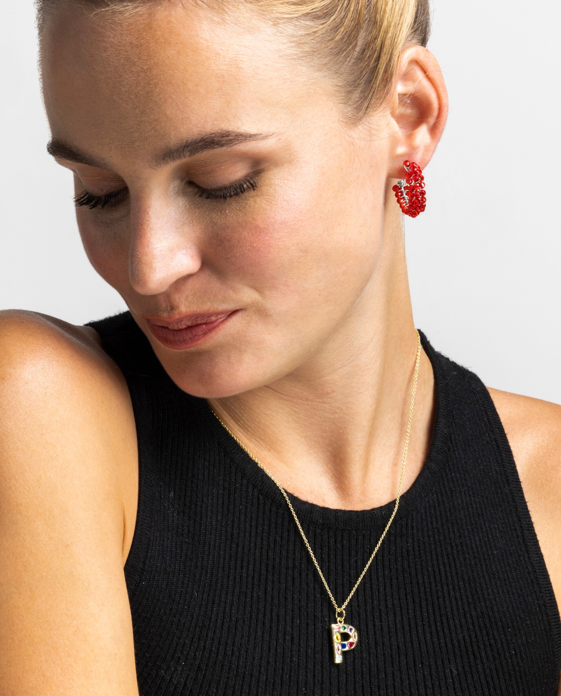 Colar África com Acabamento em Ouro Amarelo de 18 Quilates e Zirconita Multicolor Multicolor-2