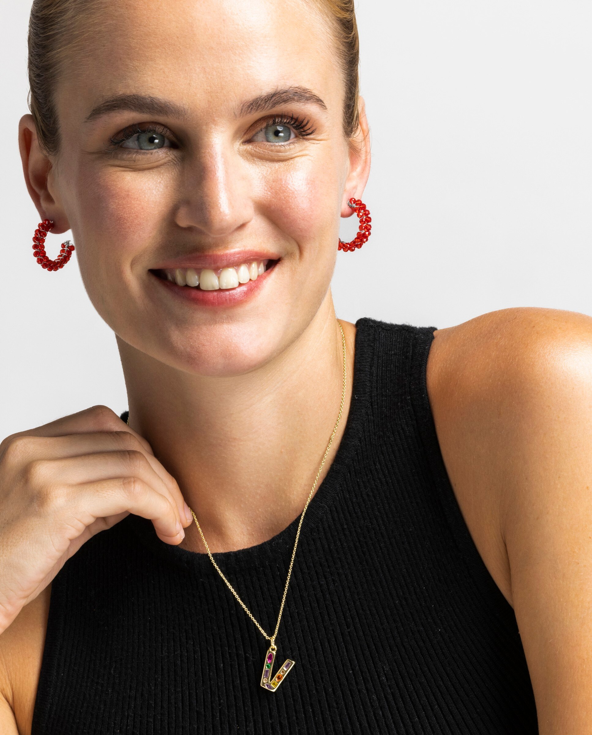 Colar África com Acabamento em Ouro Amarelo de 18 Quilates e Zirconita Multicolor Multicolor-2
