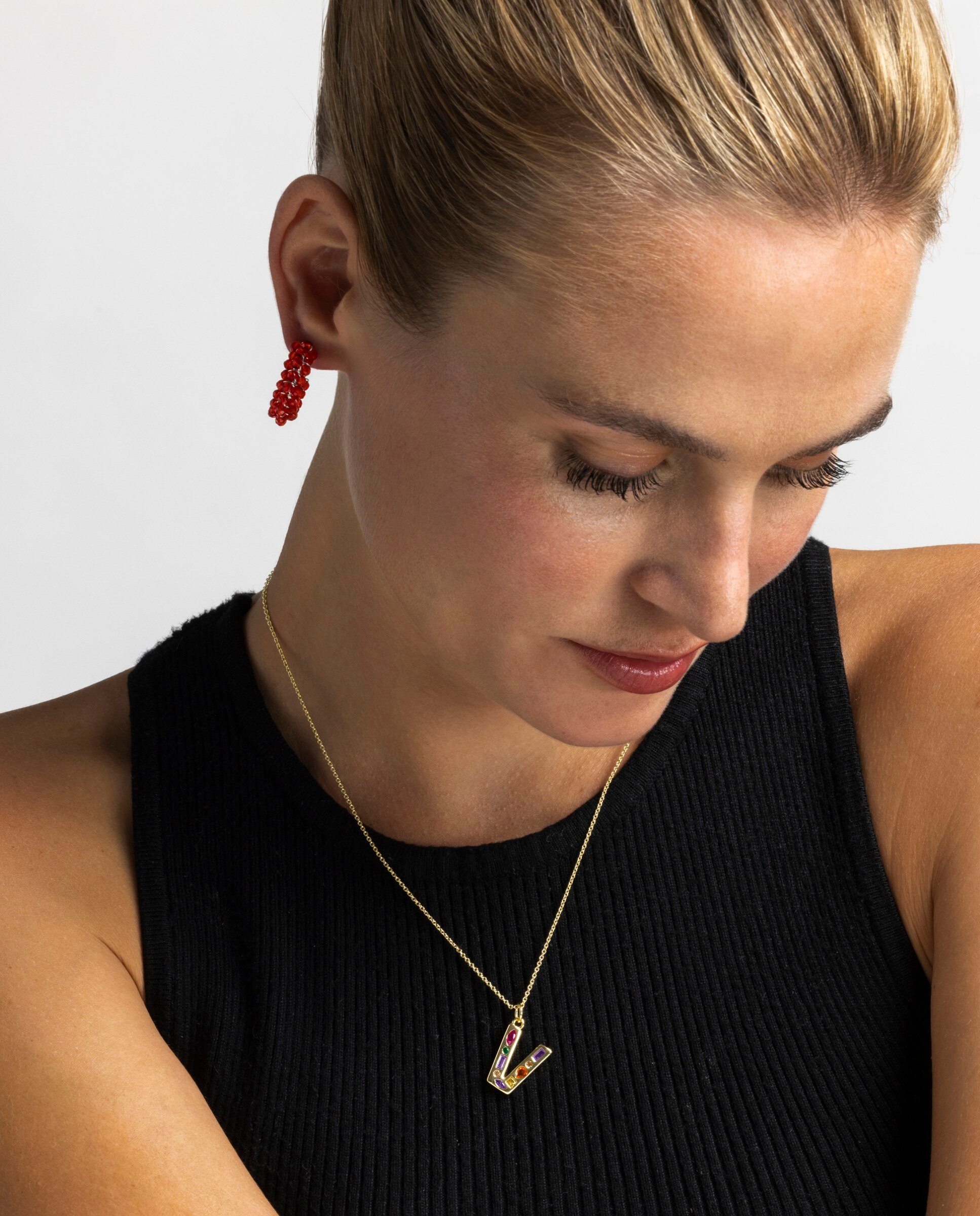Colar África com Acabamento em Ouro Amarelo de 18 Quilates e Zirconita Multicolor Multicolor-4