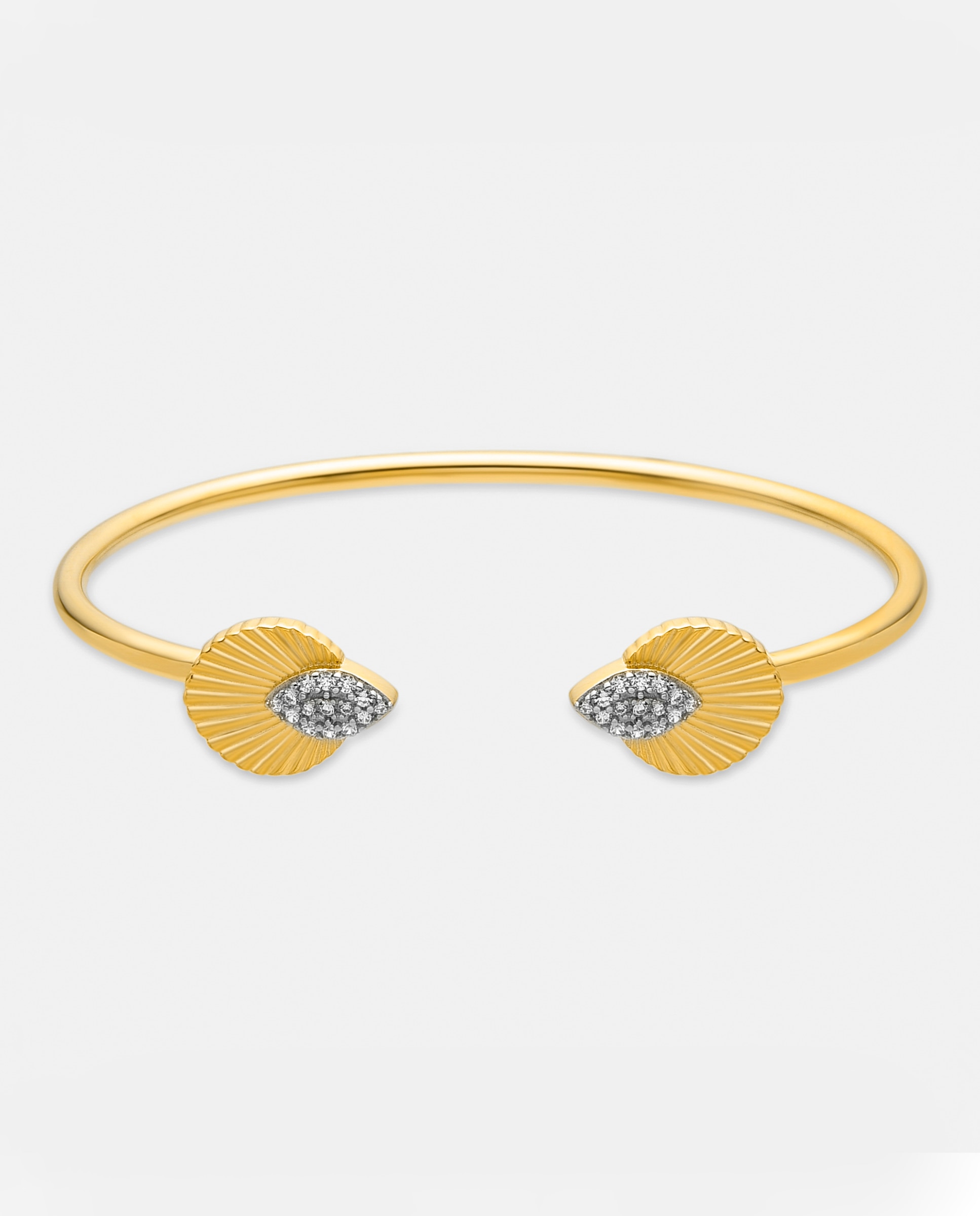 Imagem 0 de Bracelete Momentos para Brilhar de Prata de Lei 925 com Acabamento em Ouro de 18 Quilates e Zirconita Brilhante