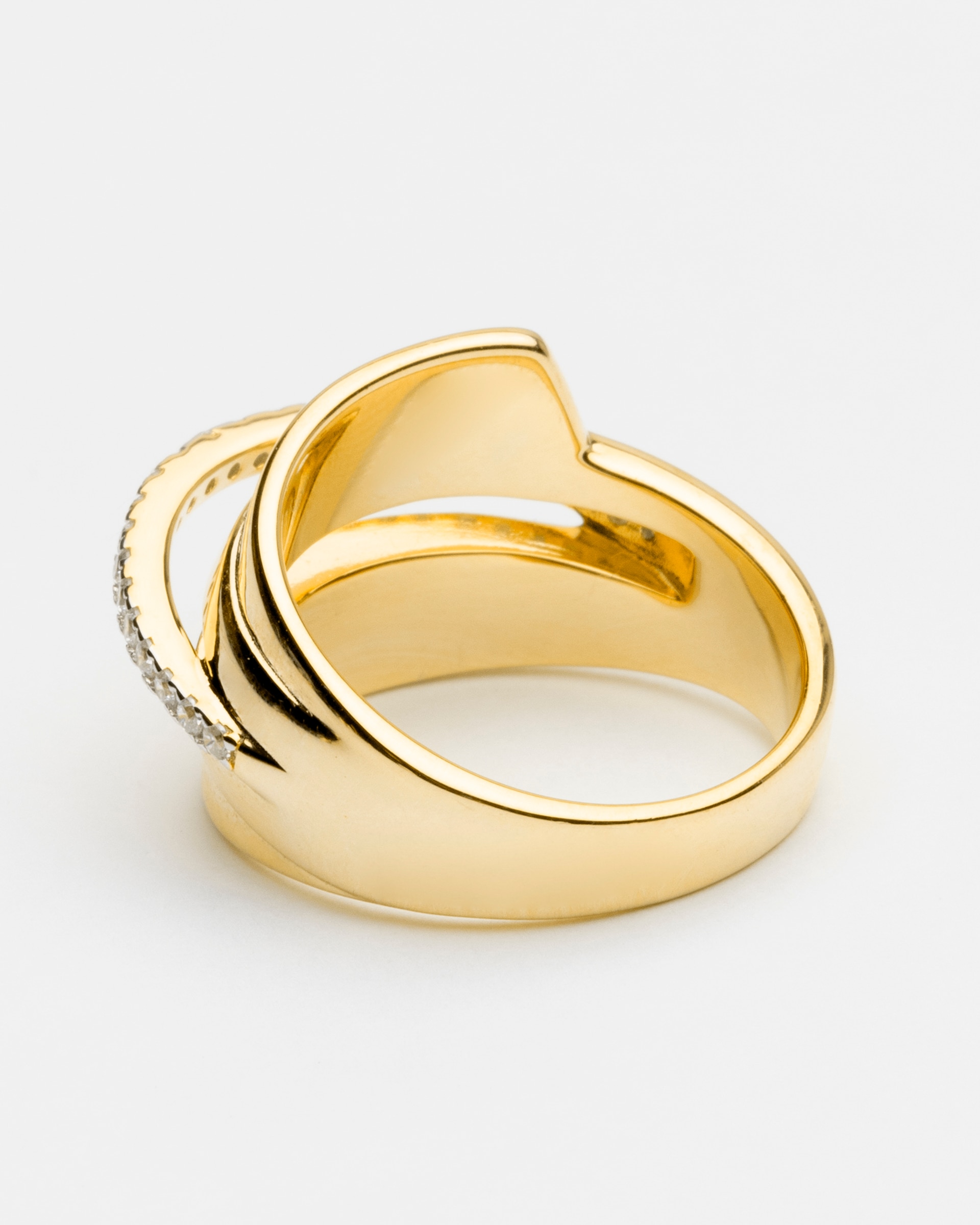 Anel Momentos para Brilhar de Prata de Lei 925 com Acabamento em Ouro de 18 Quilates e Zircónias Brilhantes Ouro-5