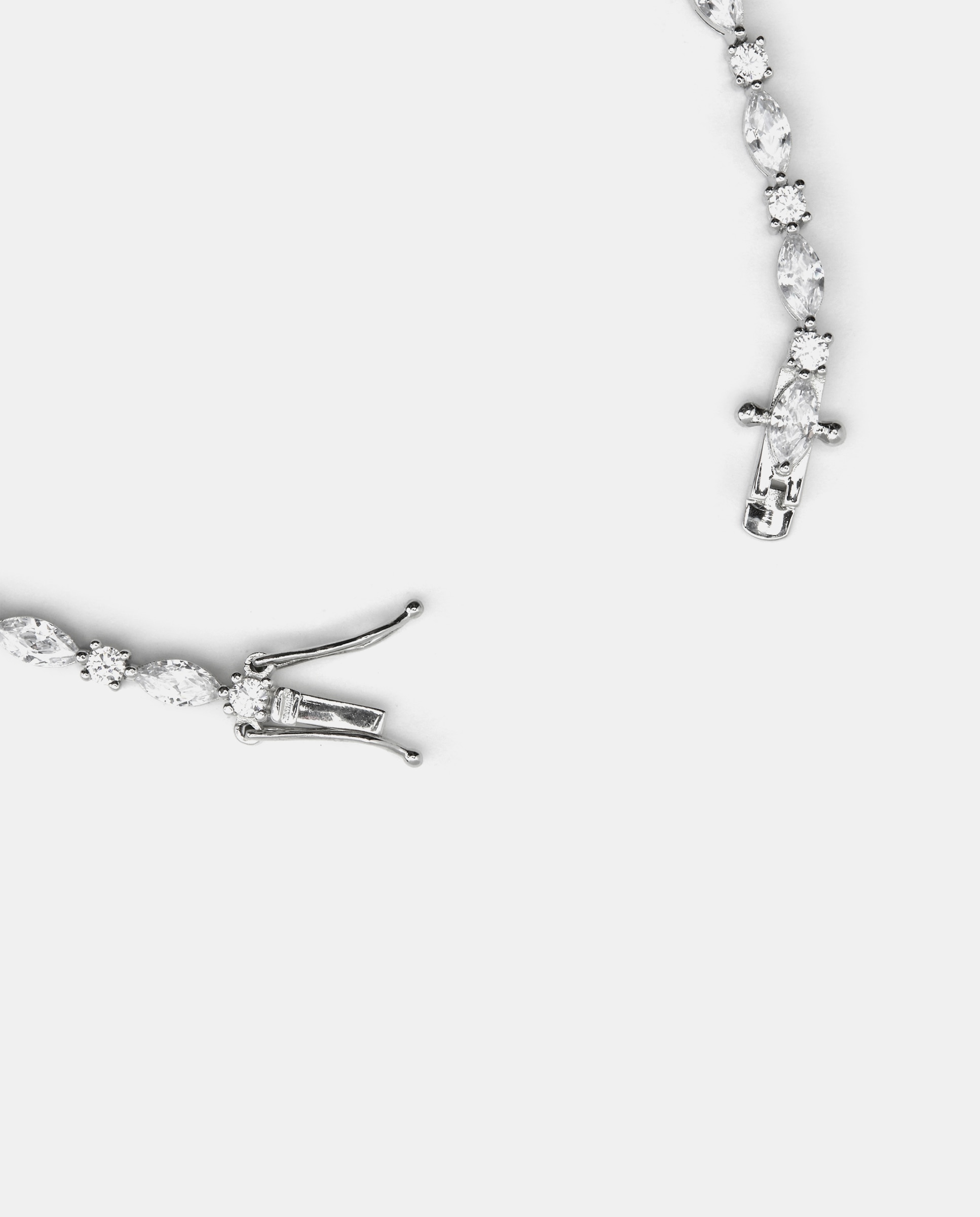 Pulseira Riviere Momentos para Brilhar de Prata de Lei 925 Acabada em Ródio com Zirconita Brilhante Prata-6