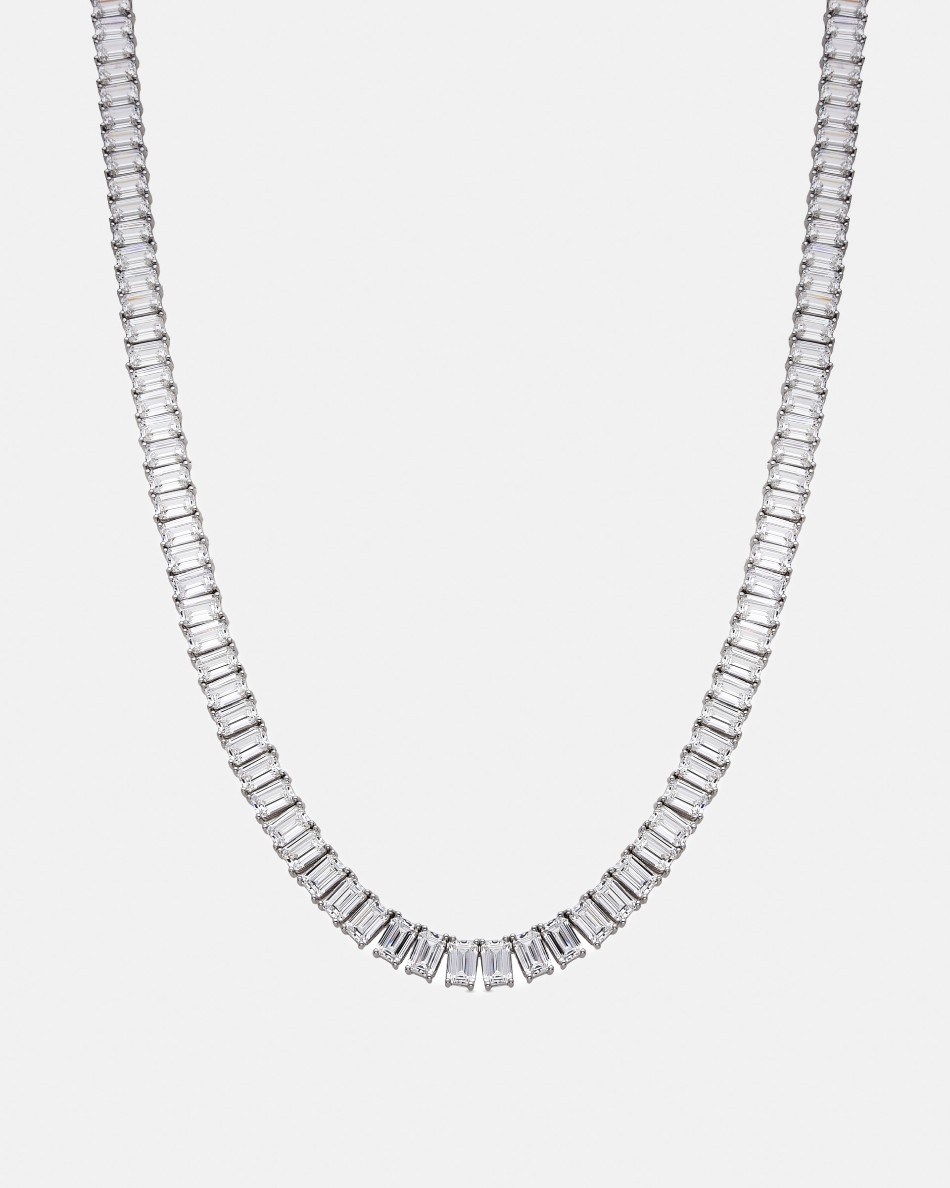 Colar Momentos para Brilhar de Prata de Lei 925 com Acabamento em Ródio e Zirconitas Brilhantes Prata brilhante / Transparente-1