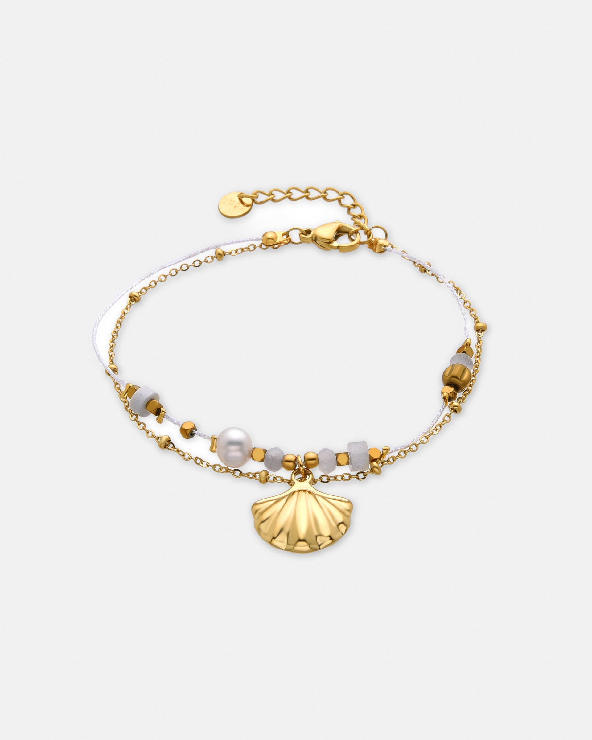 Imagem 0 de Pulseira Africa de Aço Acabada em Ouro Amarelo de 18k com Zirconita Brilhante