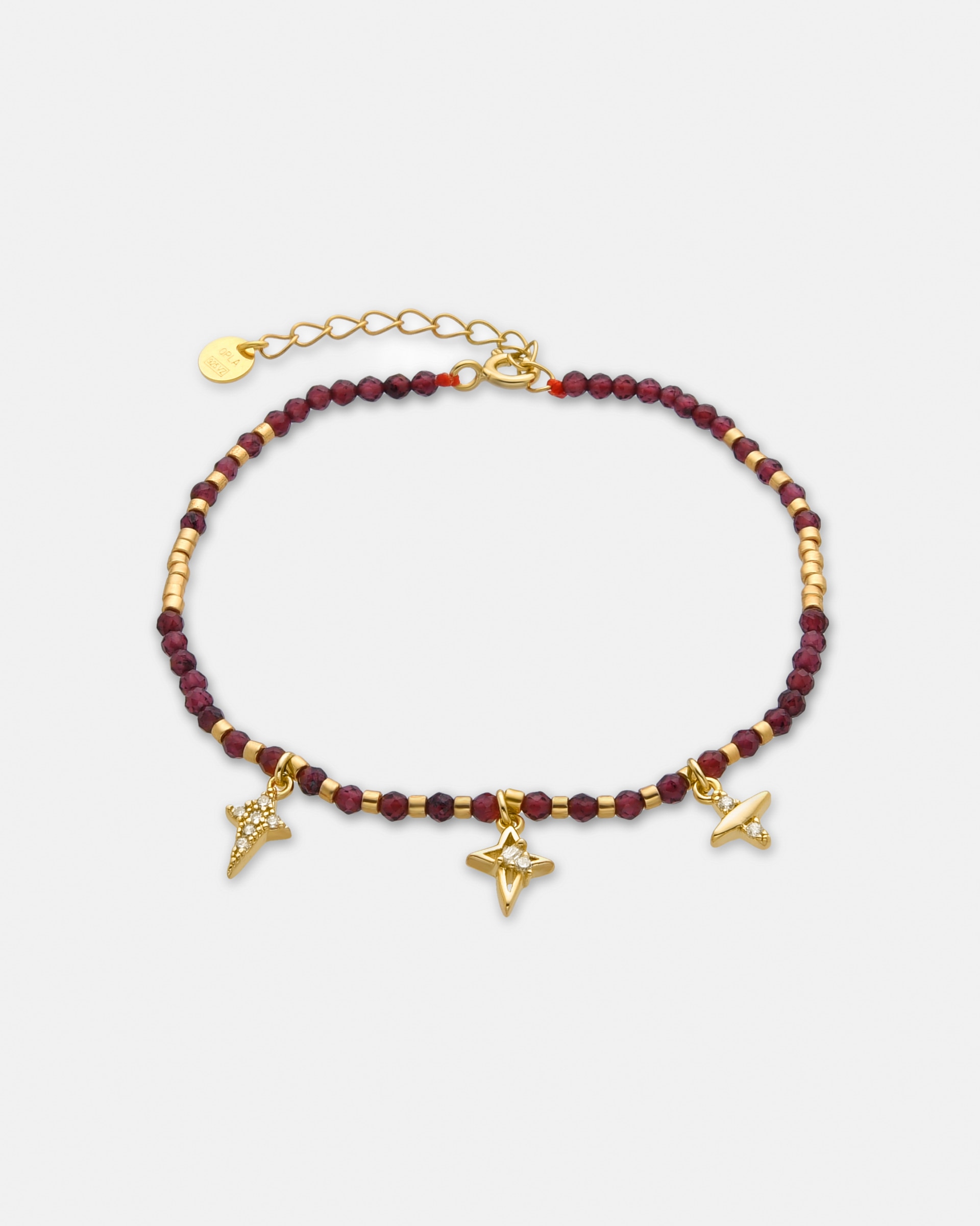 Imagem 0 de Pulseira Pide Un Deseo de Prata de Lei 925 Acabada em Ouro de 18 Quilates com Zirconita Brilhante