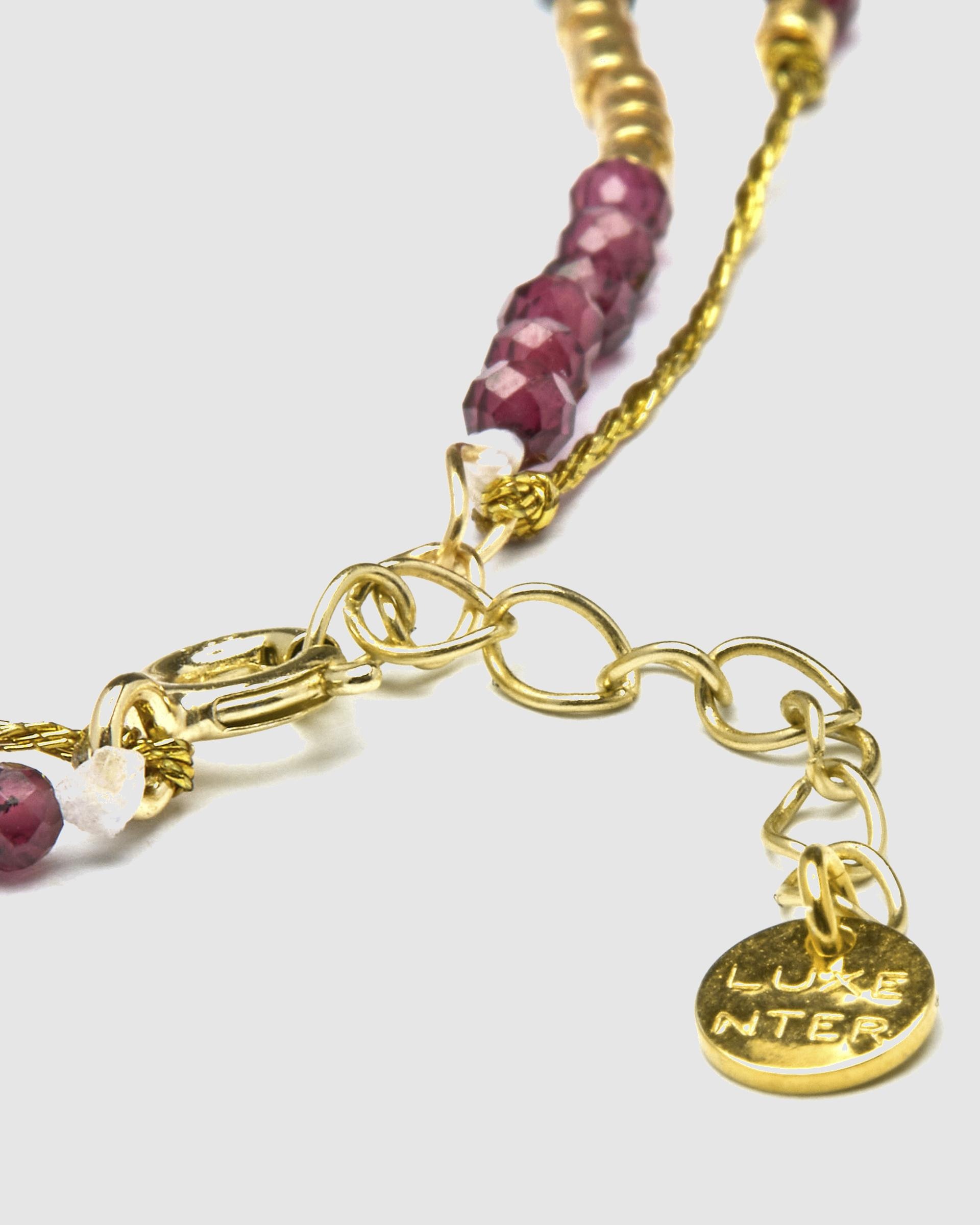 Pulseira Pide Un Deseo de Prata de Lei 925 Acabada em Ouro Amarelo de 18 Quilates com Zirconita Brilhante Ouro-7
