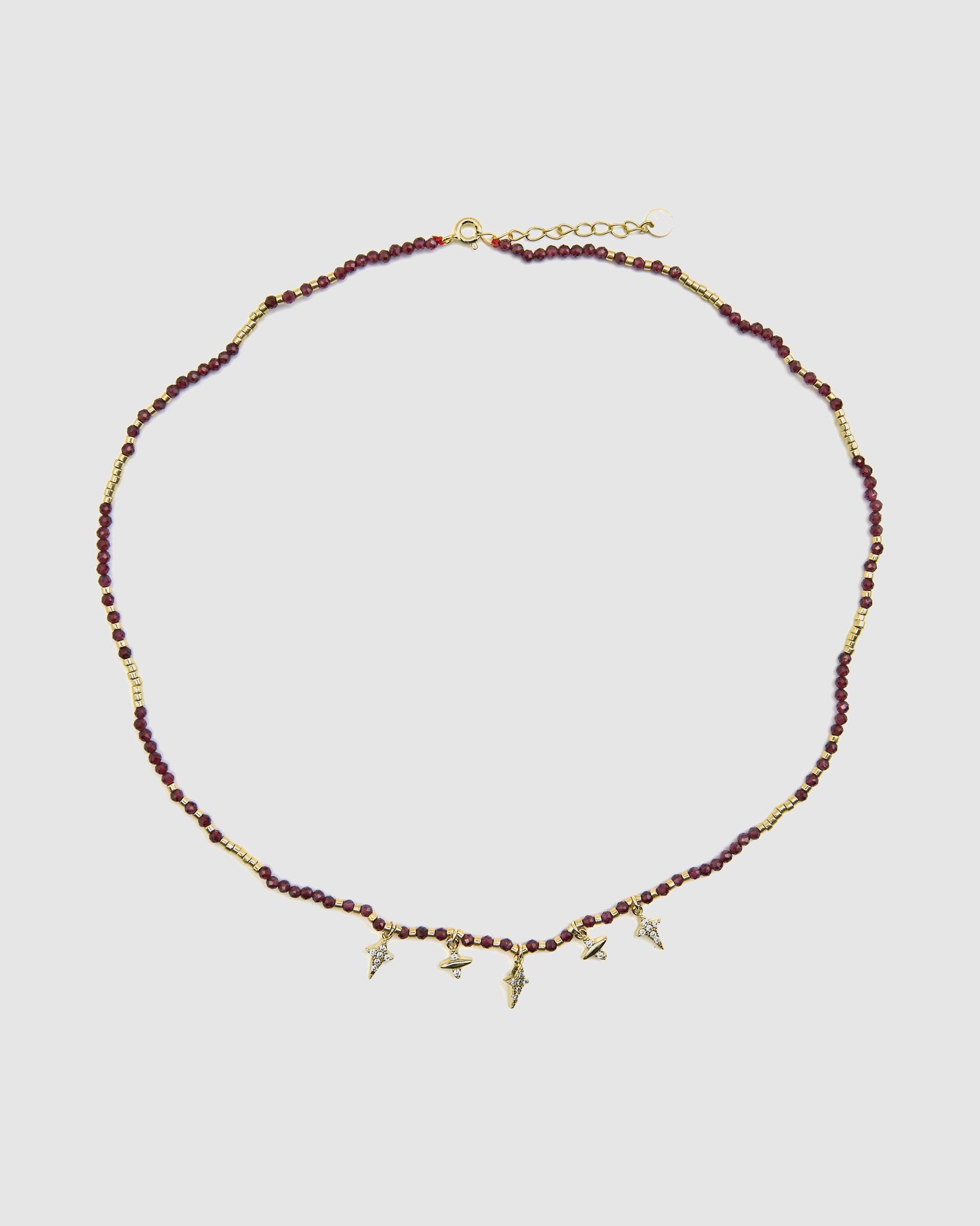 Colar Pide Un Deseo de Prata de Lei 925 com Acabamento em Ouro de 18 Quilates e Zirconita Brilhante Ouro-3