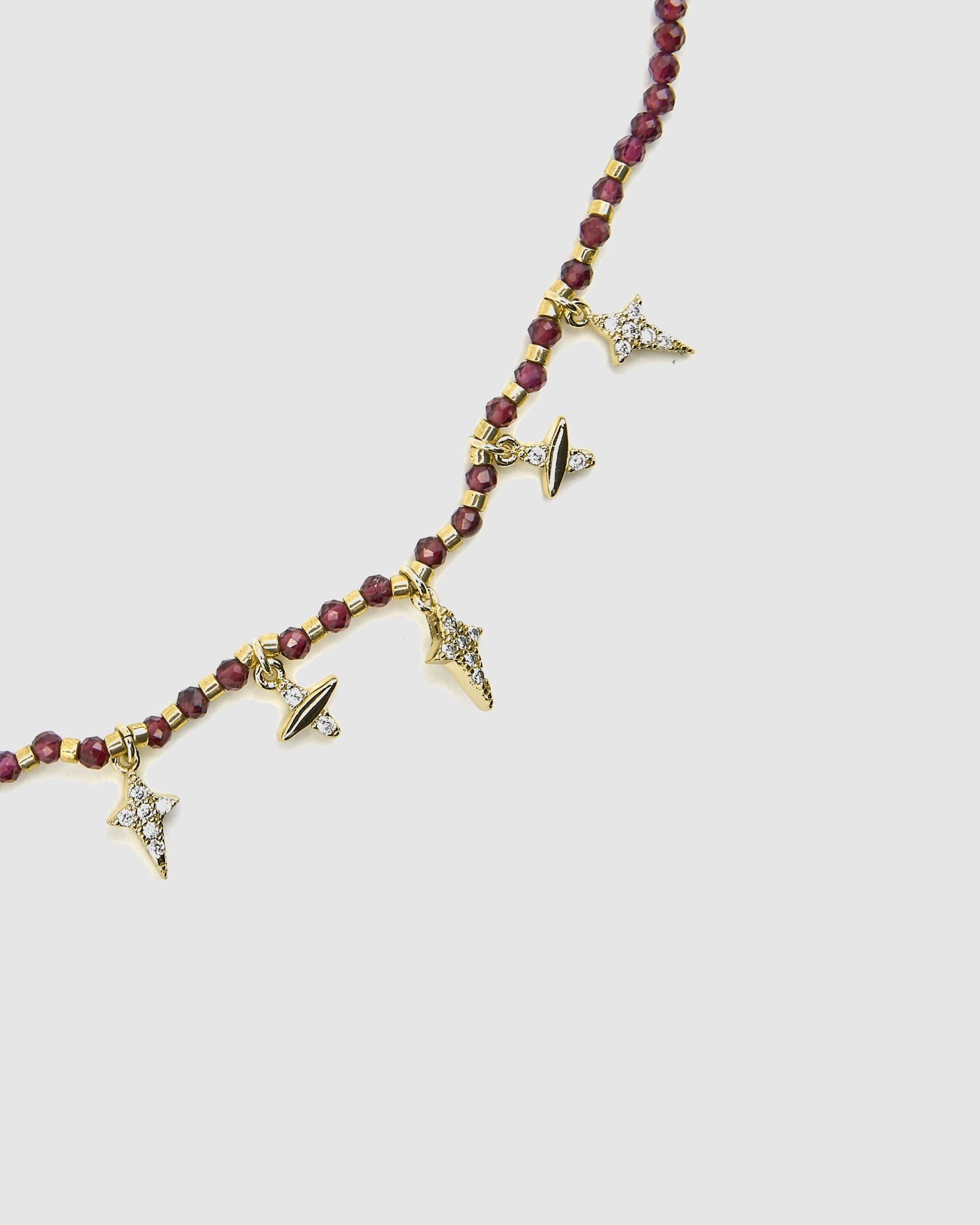 Colar Pide Un Deseo de Prata de Lei 925 com Acabamento em Ouro de 18 Quilates e Zirconita Brilhante Ouro-6