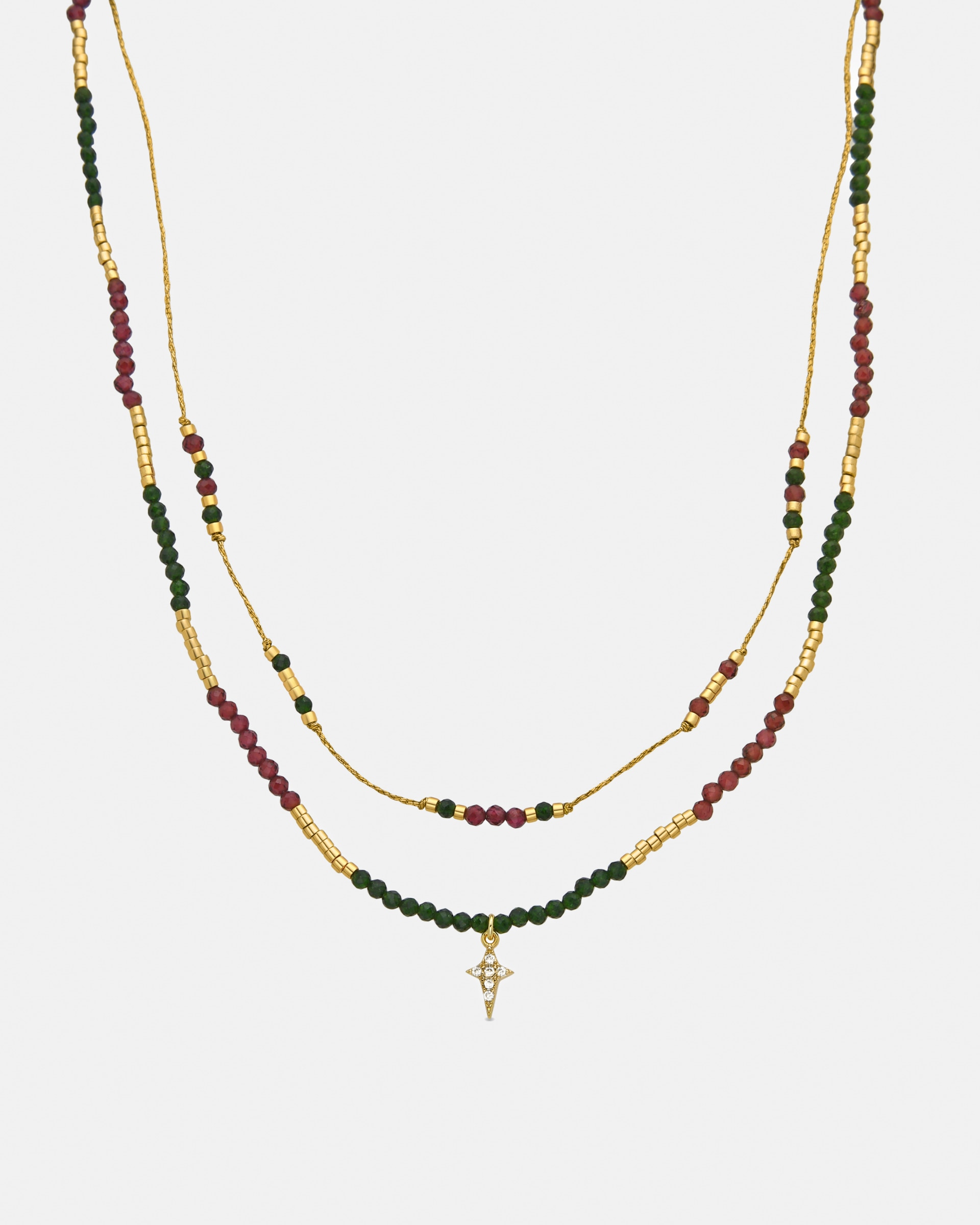 Colar Pide Un Desejo de Prata de Lei 925 com Acabamento em Ouro Amarelo de 18 Quilates e Zirconita Brilhante Ouro-1