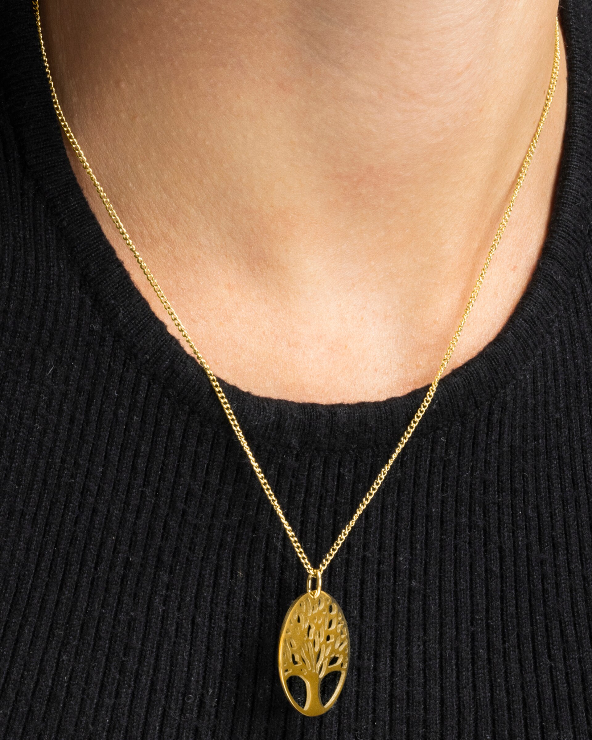 Colar Boho de Aço com Acabamento em Ouro Amarelo de 18 Quilates Ouro-3