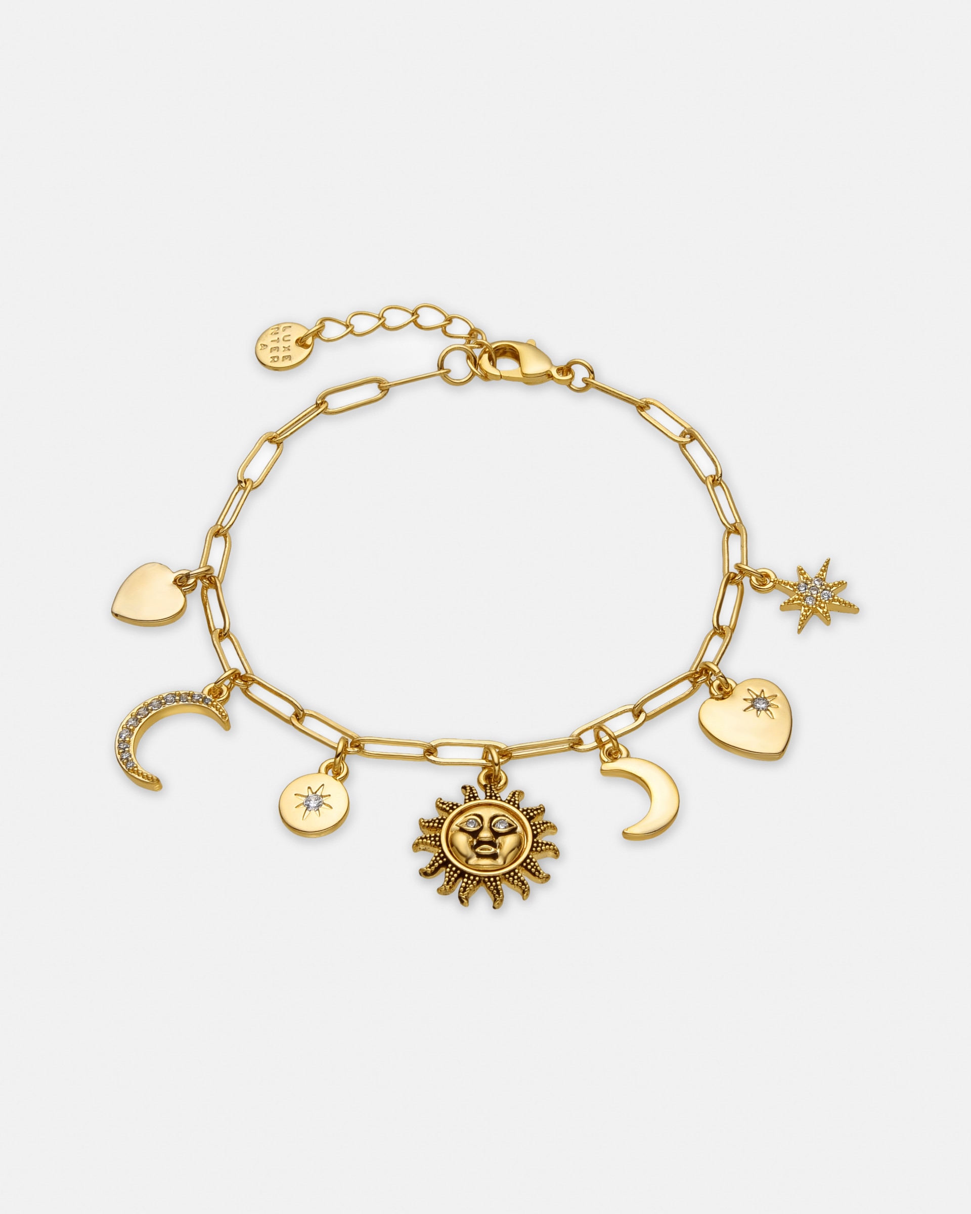 Pulseira com Charms Boho Acabada em Ouro Amarelo de 18 Quilates Amarelo-1